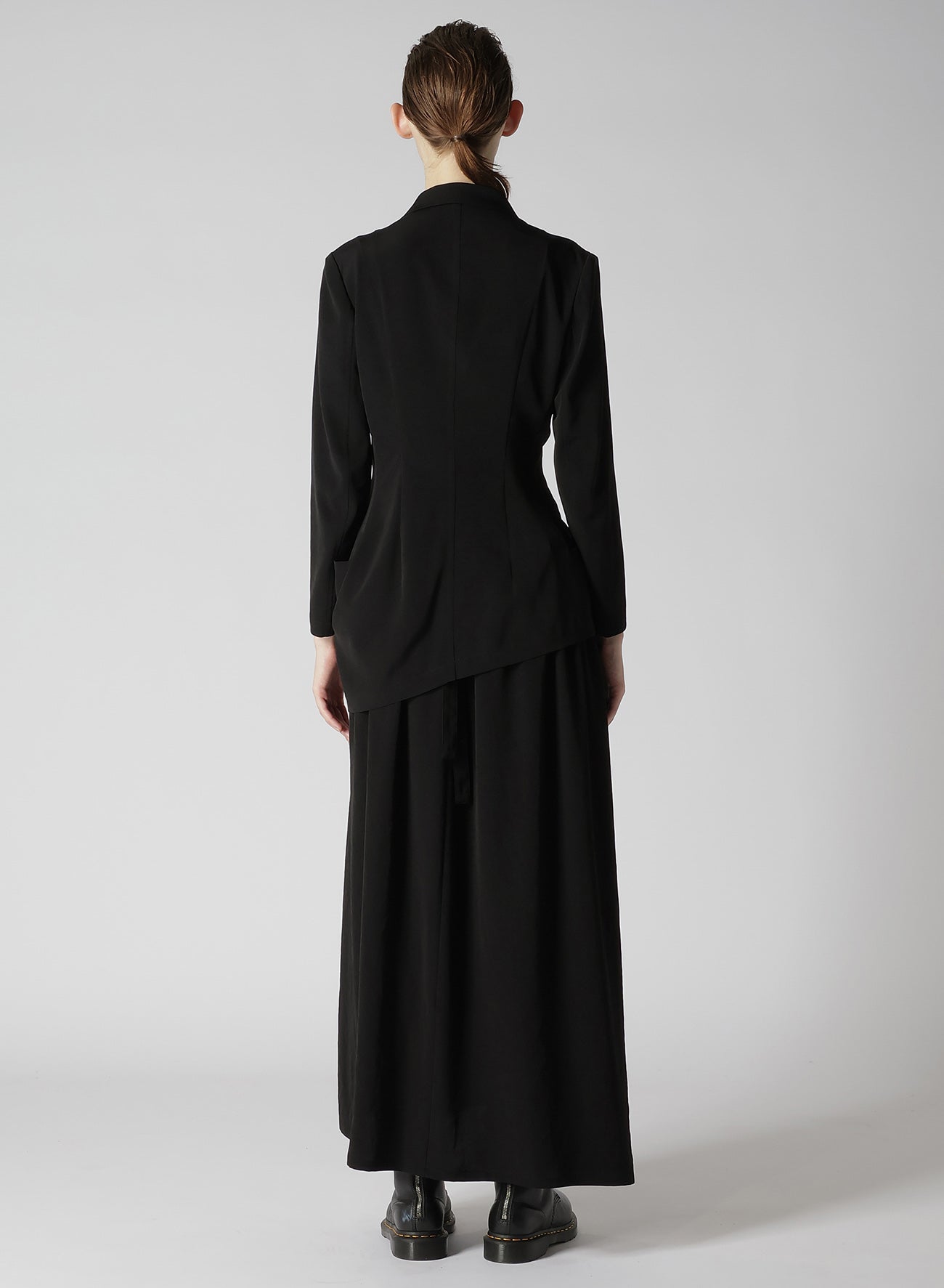 Elegant Crepe de Chine Asymmetric Jacket for Women - Lightweight & Stylish Outerwear for Office, Party & Evening Events