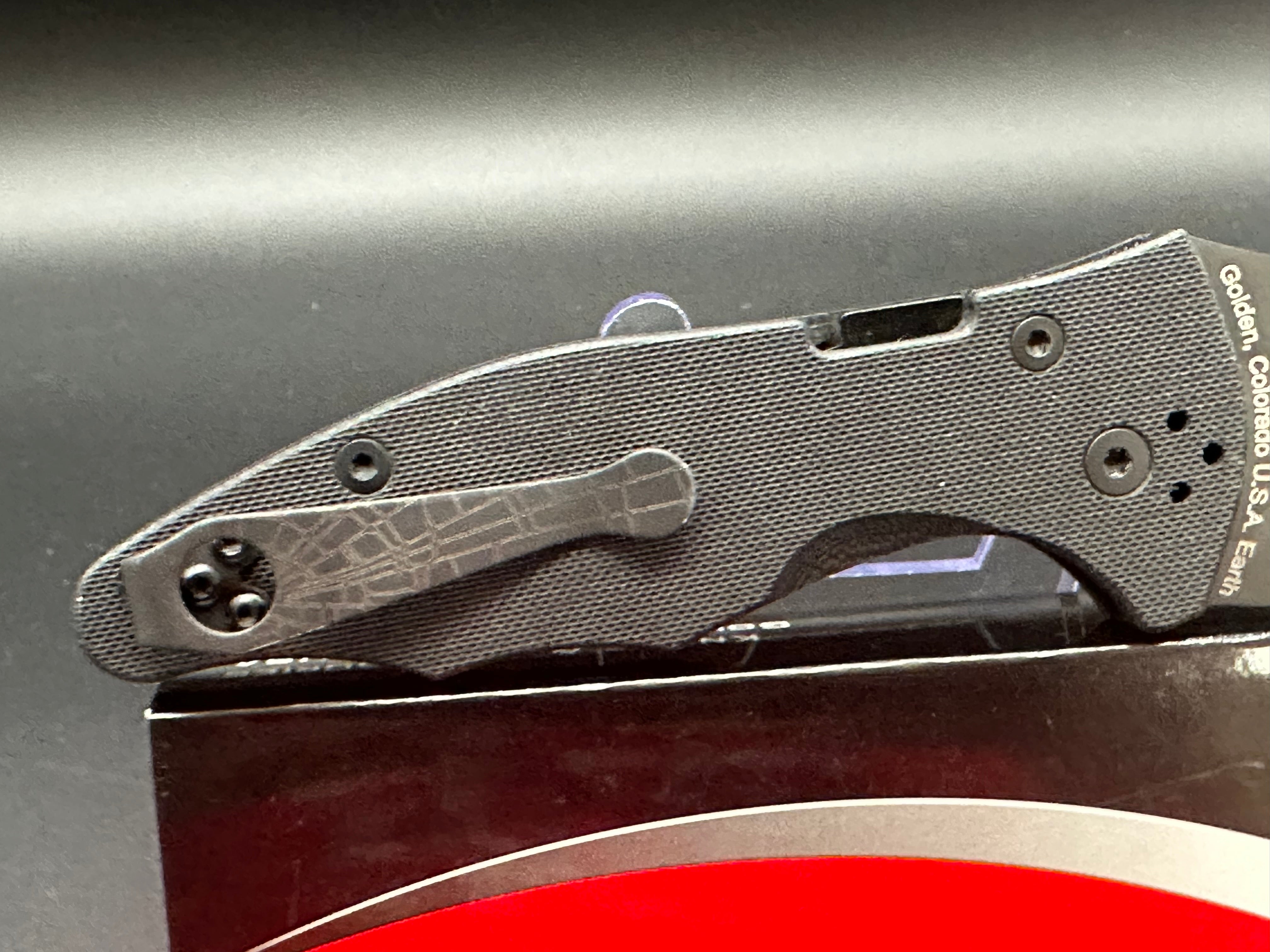 Spyderco Yojimbo 2 Folding Knife - Black G-10 Handle with Lynch NW Custom Laser Engraved Spider Web Blade | EDC, Tactical, Outdoor Survival & Everyday Carry Pocket Knife