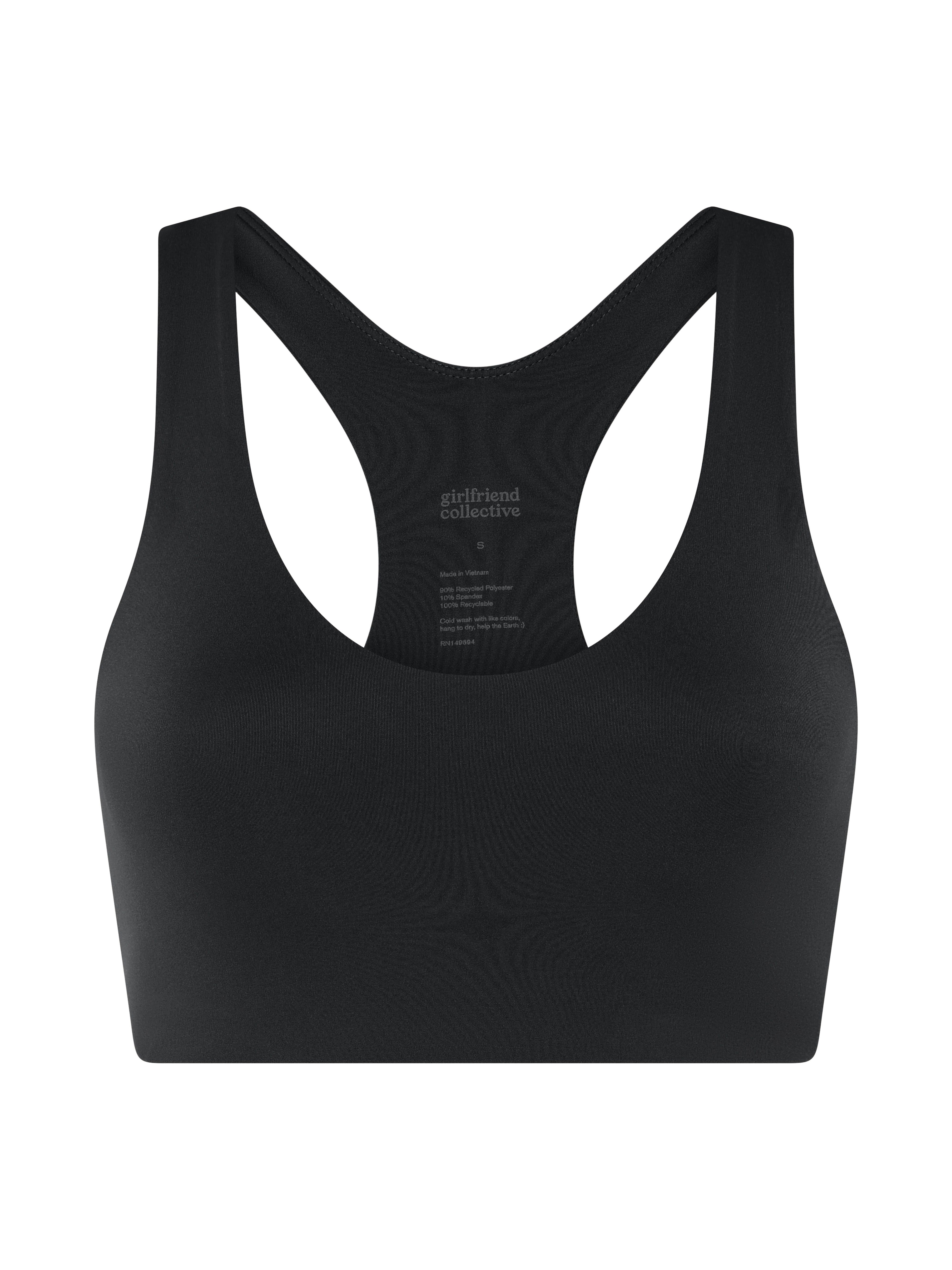 Girlfriend Collective Float Lola Bra - High Support Sports Bra for Women | Comfortable & Breathable Workout Top | Perfect for Yoga, Running & Gym
