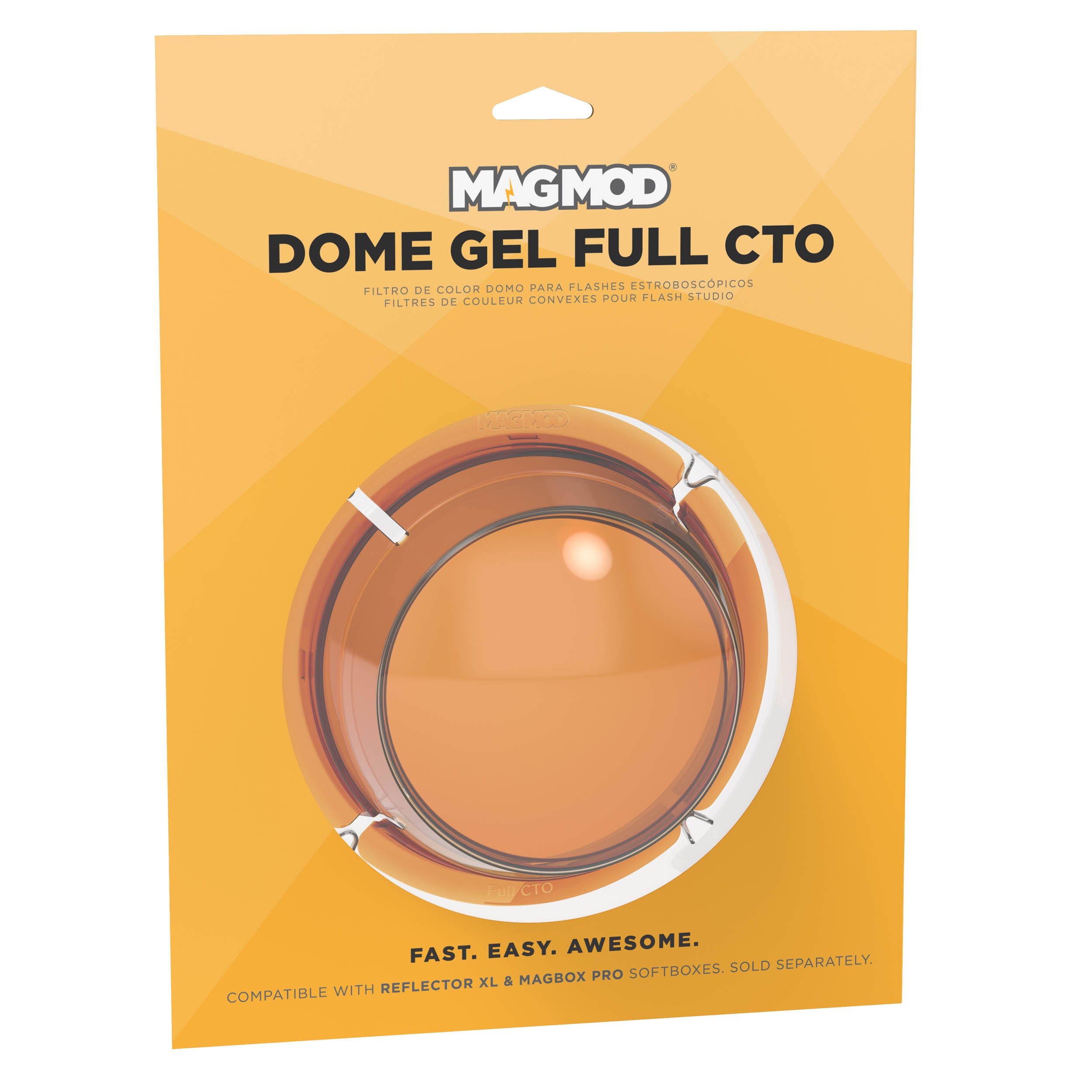 MagMod Reflector XL & MagBox Pro Dome Gel Full CTO - Professional Lighting Diffusion for Photography & Videography - Perfect for Studio, Portrait, and Product Shoots