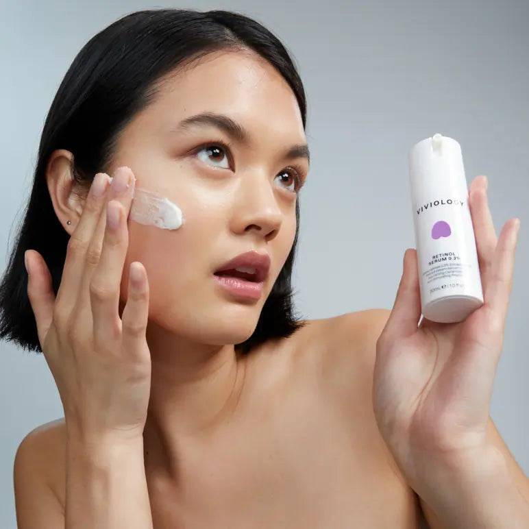 Viviology Retinol Serum 0.3% - 30ml Anti-Aging Face Serum for Wrinkles & Fine Lines - Night Repair Treatment for Glowing Skin - Perfect for Dry, Sensitive & Mature Skin Care Routine