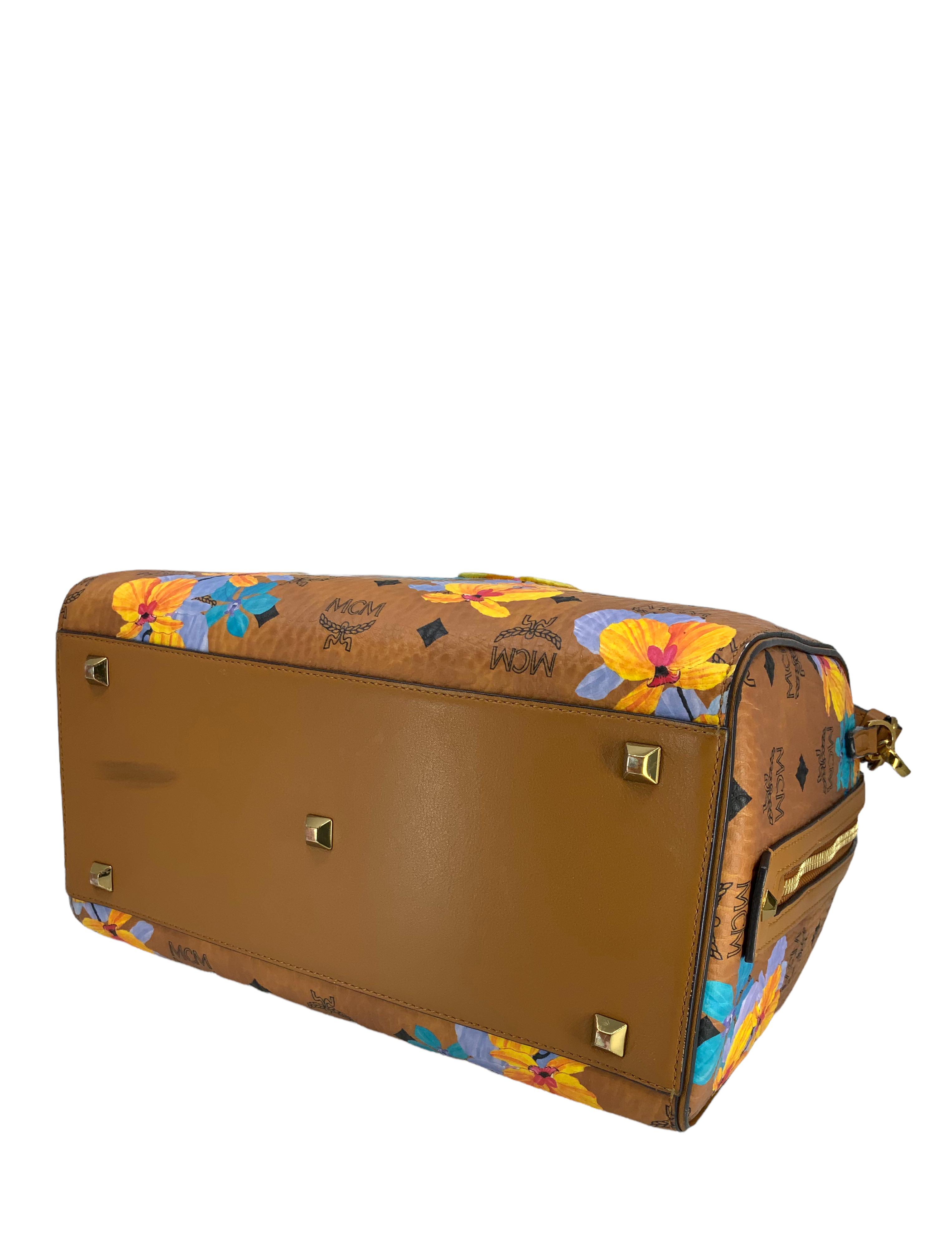 MCM Boston Coated Canvas Bowler Bag for Women | Stylish Designer Handbag | Perfect for Work, Travel & Everyday Use