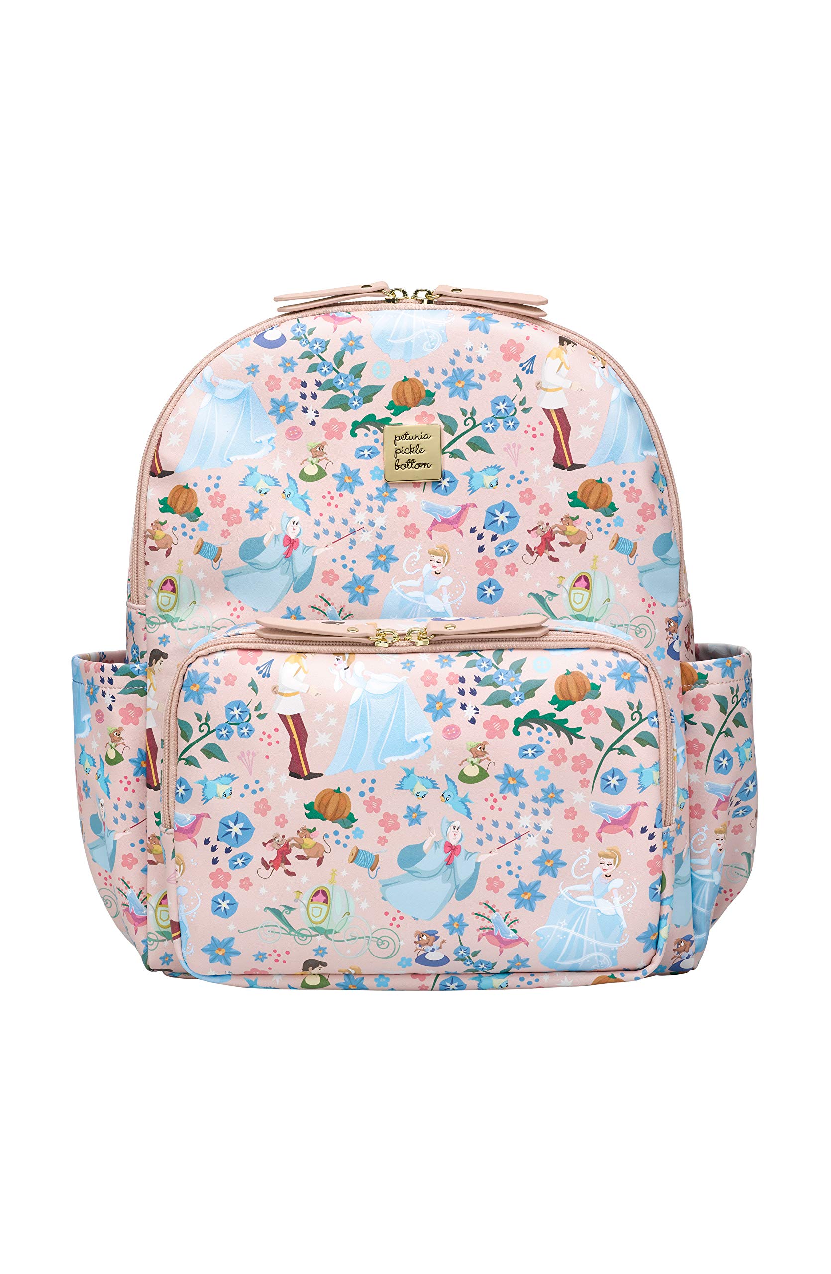 Petunia Pickle Bottom District Backpack Diaper Bag - Stylish & Spacious Baby Carrier for Parents | Disney Cinderella Collaboration | Perfect for Travel, Daycare & On-The-Go Moms & Dads