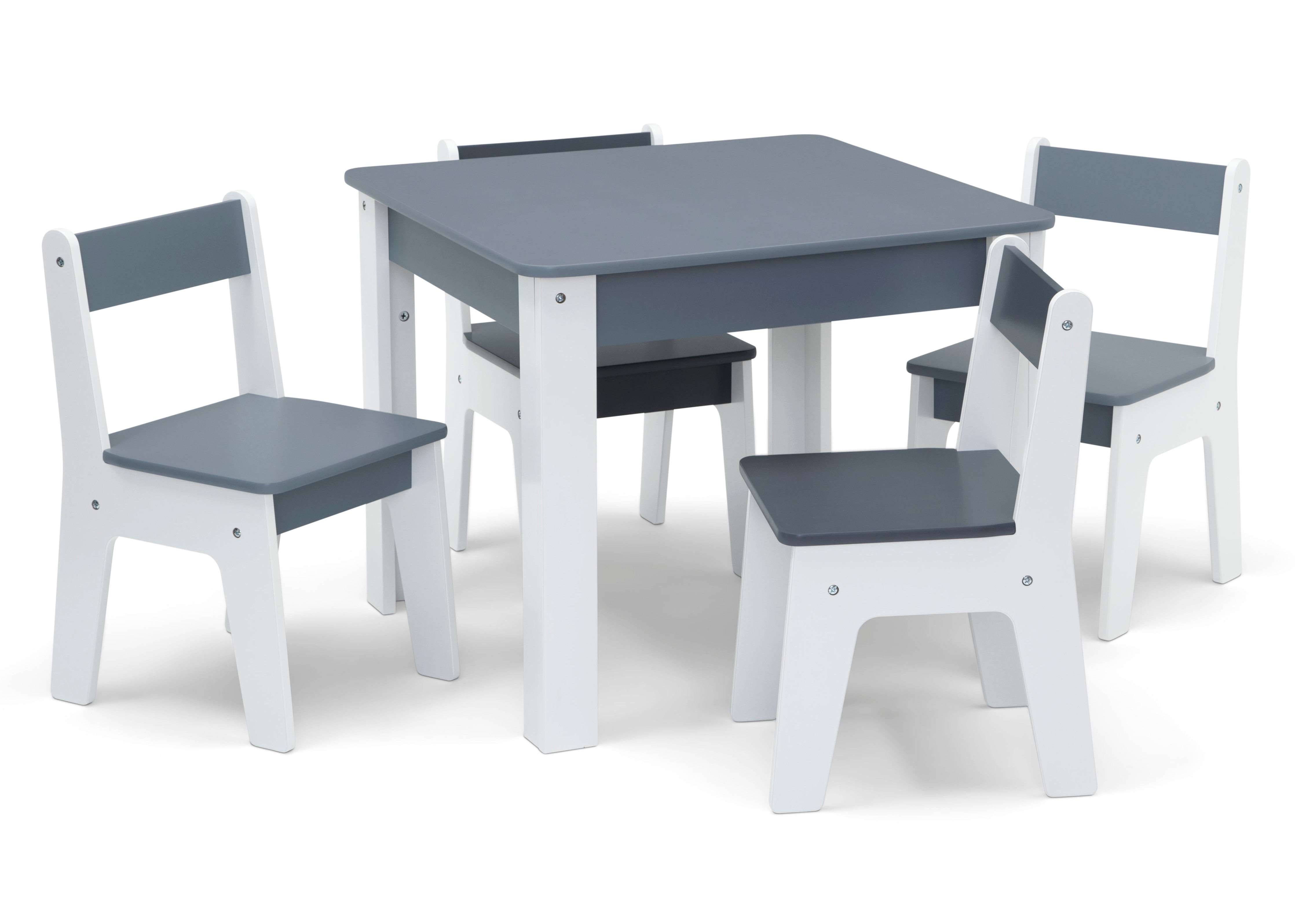 GapKids Table and 4 Chair Set - Wooden Kids Furniture for Dining, Studying & Play - Perfect for Playroom, Classroom or Children's Bedroom