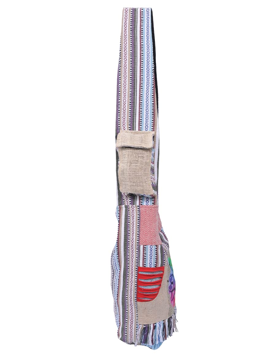 THE COLLECTION ROYAL Women's Graphic Crossbody Bag - Boho Hippie Cloth Purse for Everyday Use, Travel & Festival Accessories