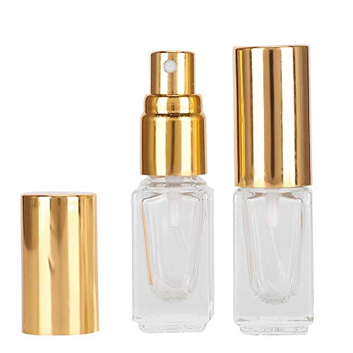 Refillable 3ml Spray Dispenser with Golden Nozzle - Empty Perfume Bottle for Essential Oils, Body Oil & Travel - Perfect for DIY Fragrance, Skincare & Home Aromatherapy