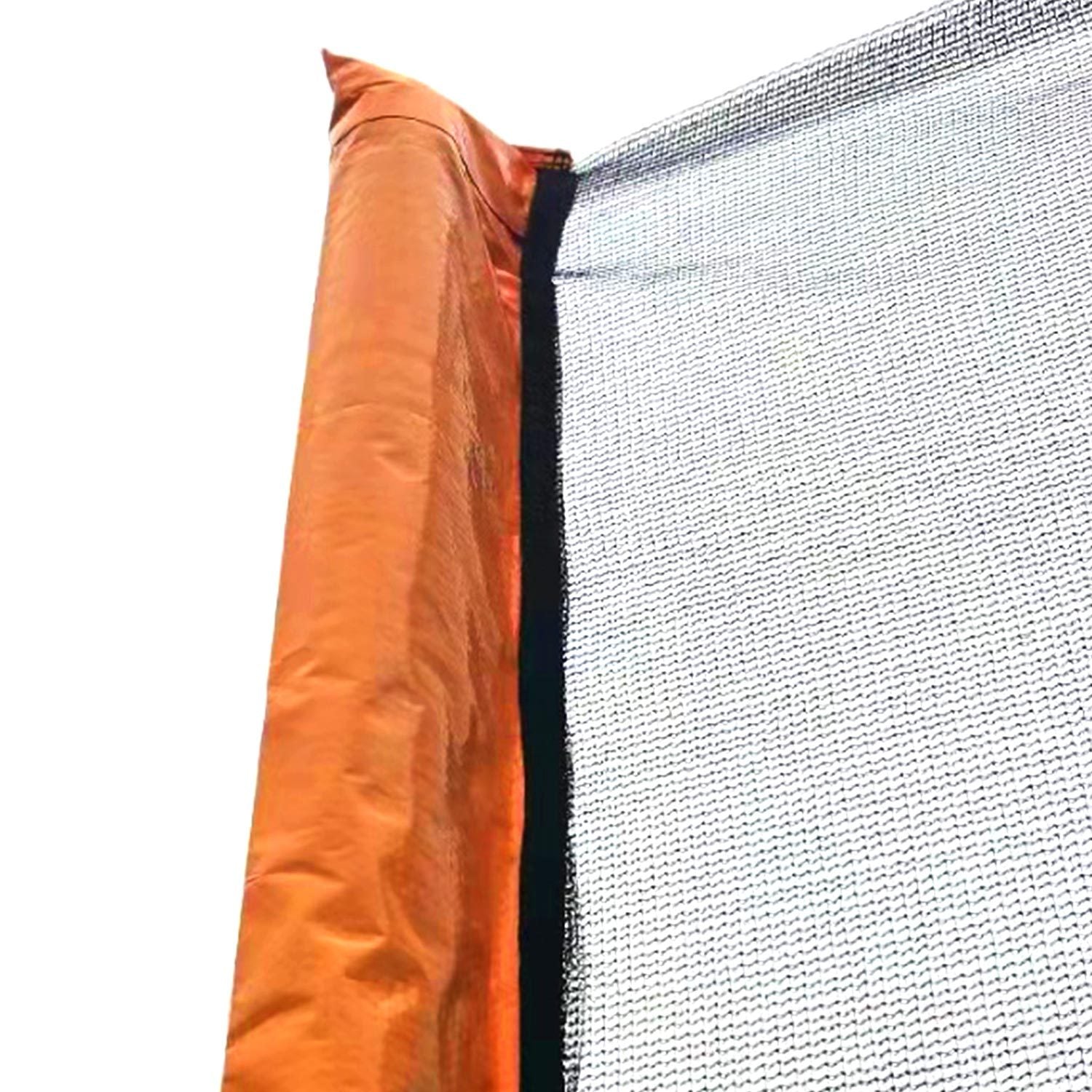 14FT Heavy-Duty Powder Coated Trampoline with Basketball Hoop, Air Pump & Safety Ladder - Outdoor Enclosure for Backyard Fun (Orange) | Perfect for Family Recreation, Kids Play & Fitness Training