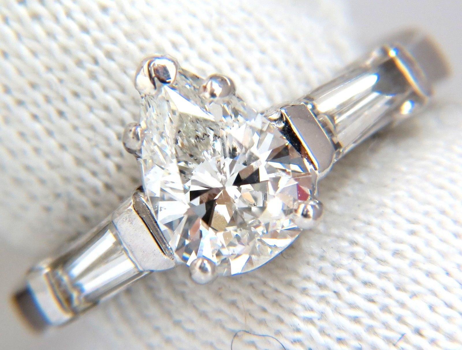 1.74CT GIA Certified Natural Pear Brilliant Diamond Ring - Classic Three Stone Engagement Ring for Women, Perfect for Proposals, Anniversaries & Special Occasions