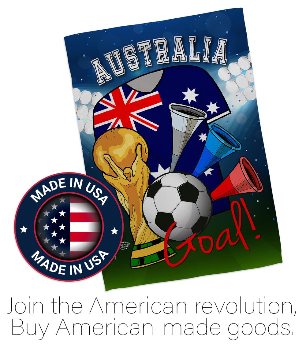 Australia World Cup Flag - Indoor Outdoor Soccer Decor for Fans