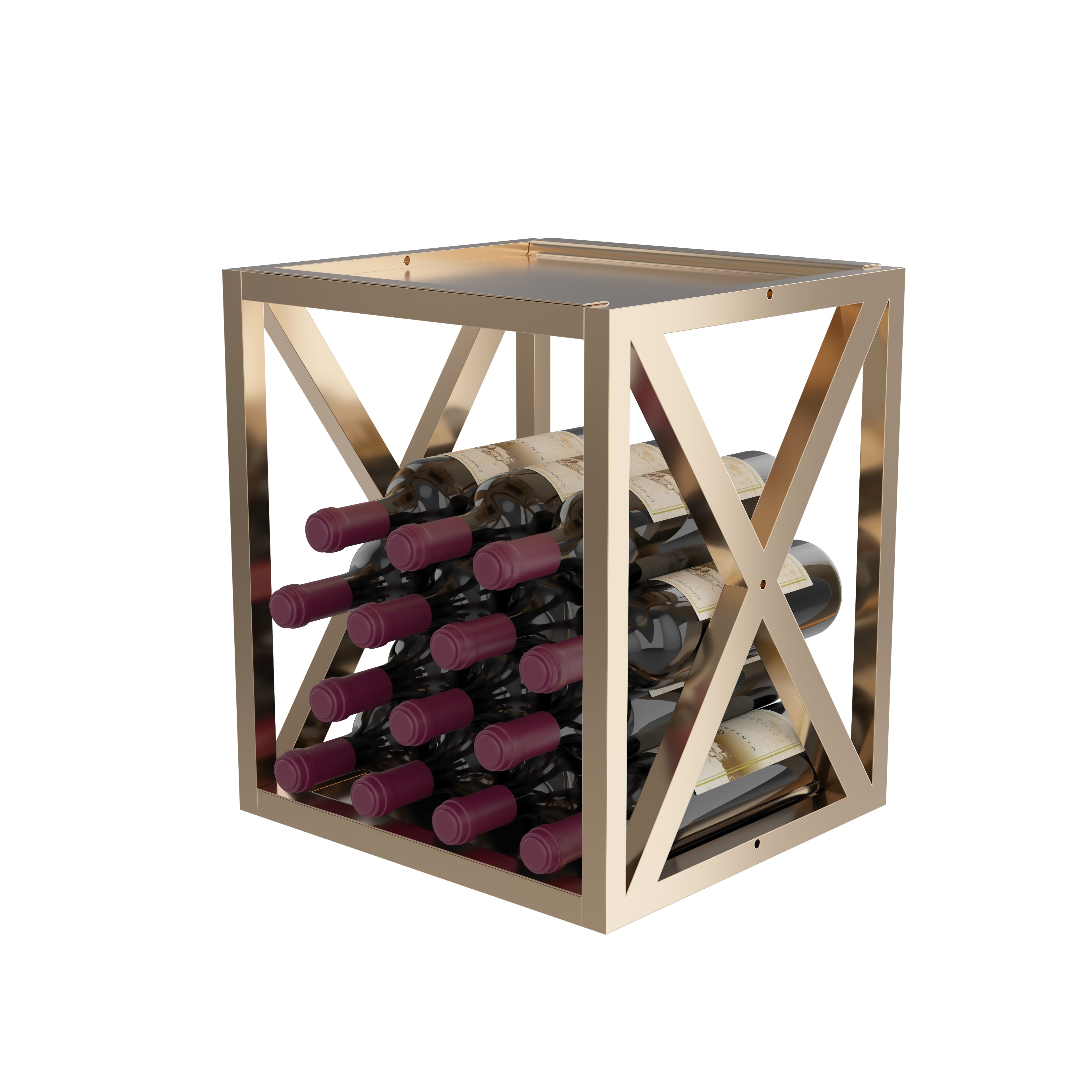 Premium Evolution Low Profile Wine Box - Elegant Wooden Wine Storage for Home, Office & Gifting | Perfect for Wine Collectors & Entertaining Guests
