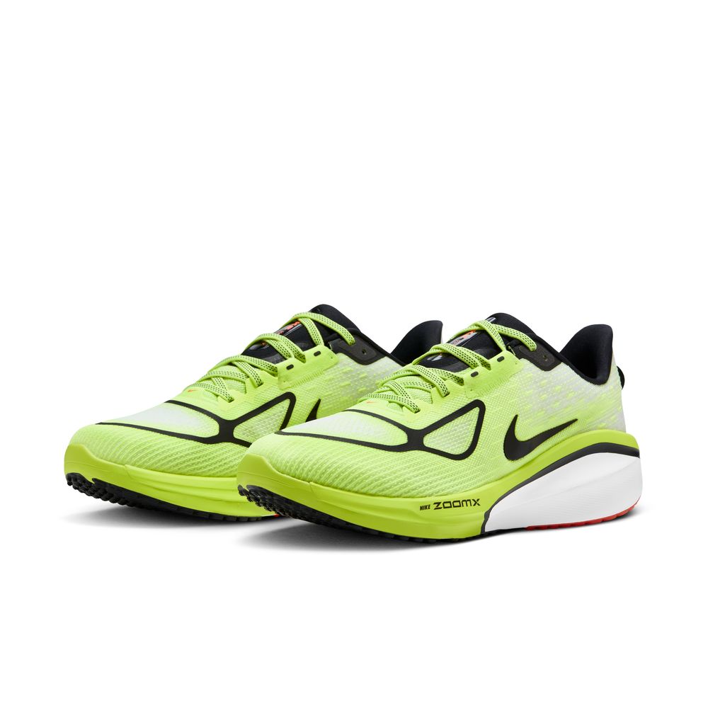 Nike Men's Vomero 17 Running Shoes - Black/White/Bright Crimson - Lightweight Cushioned Sneakers for Jogging, Gym Workouts & Everyday Wear
