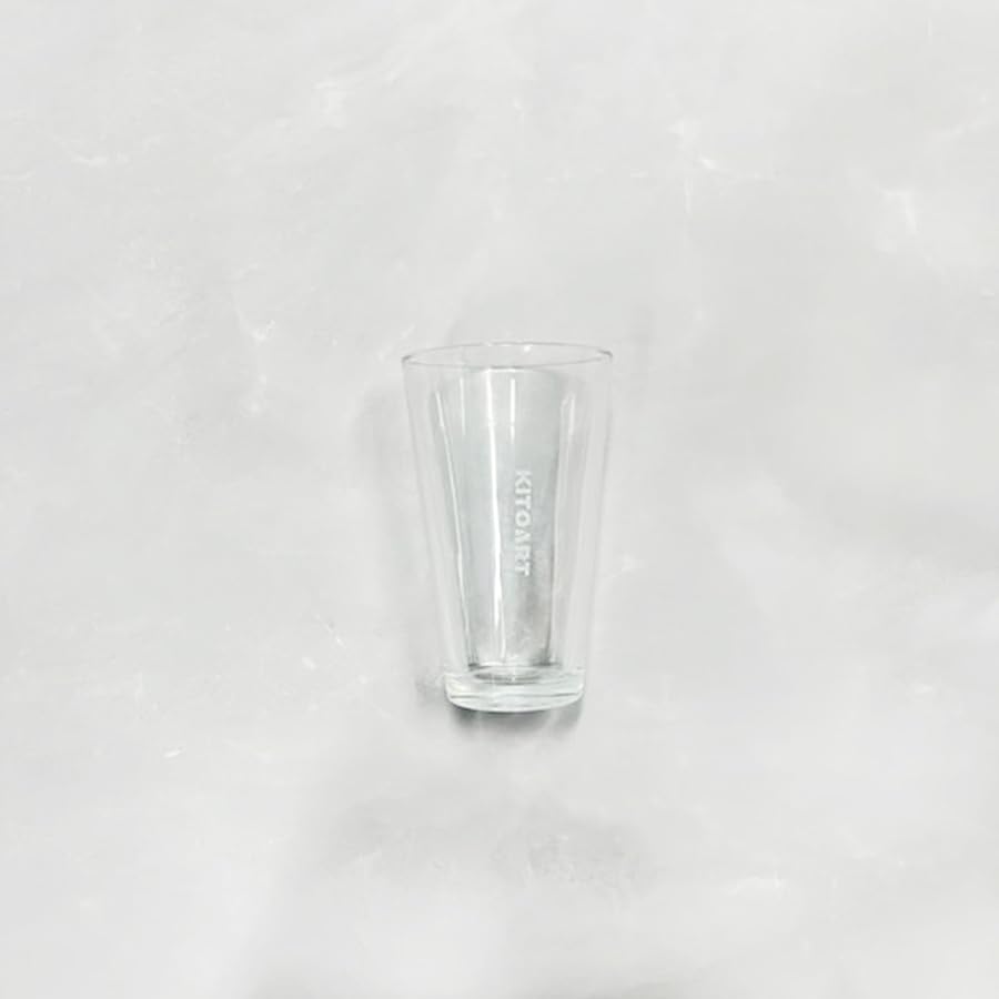 KITOART 12oz Clear Drinking Glasses Set of 6 - Premium Glass Tumblers for Water, Juice, Soda & Cocktails - Dishwasher Safe Barware for Home, Restaurant & Party Use