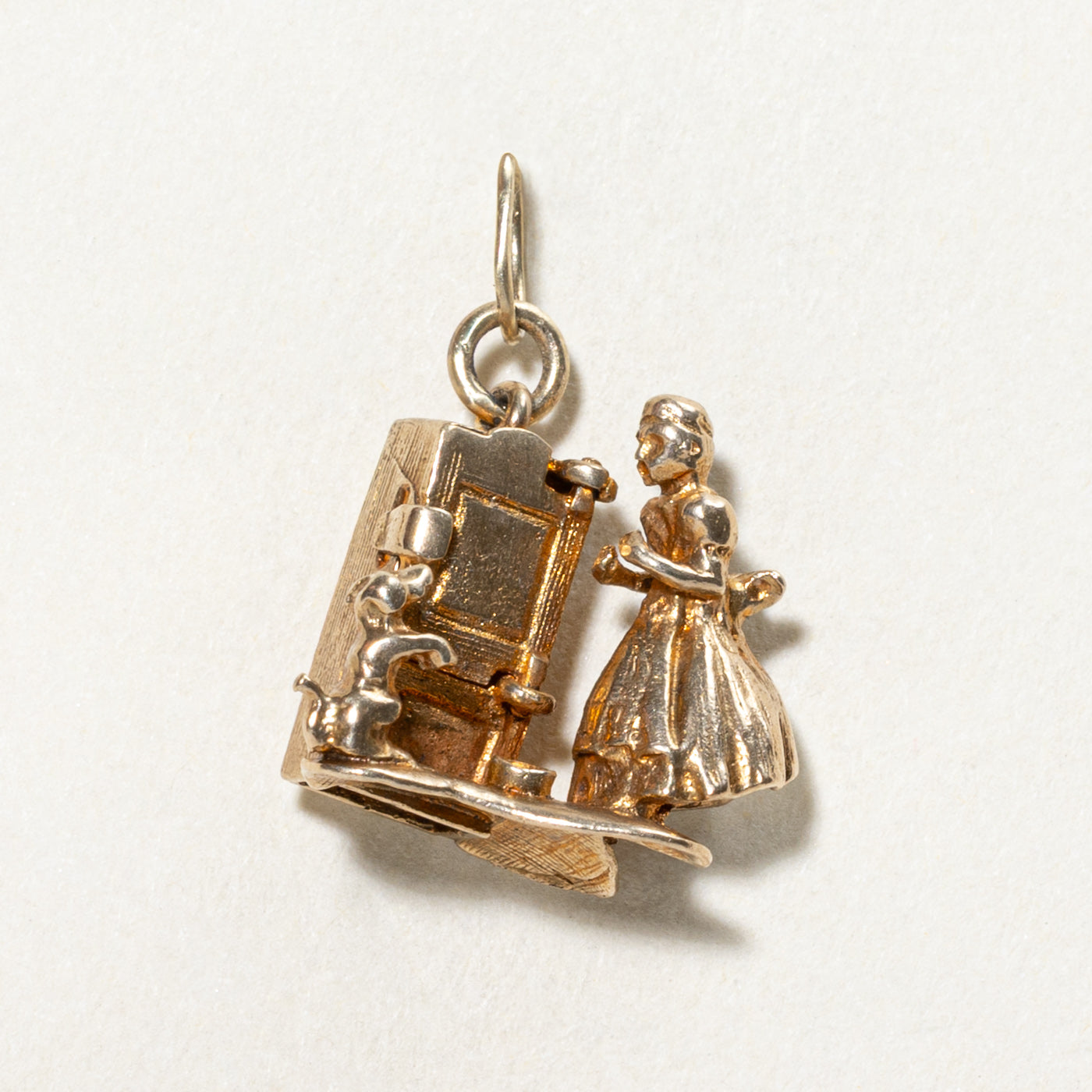 Vintage 1959 London 9K Yellow Gold Interactive Charm Bracelet - Perfect for Gift Giving, Collecting & Special Occasions