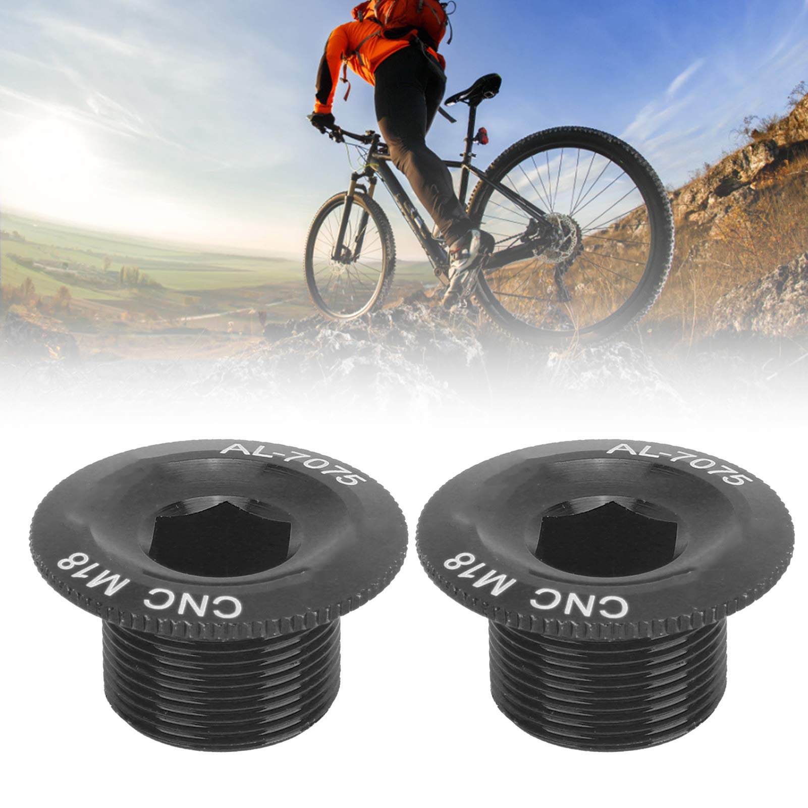 2Pcs Aluminum Alloy Bike Crank Arm Bolts - Mountain Bike Repair Parts