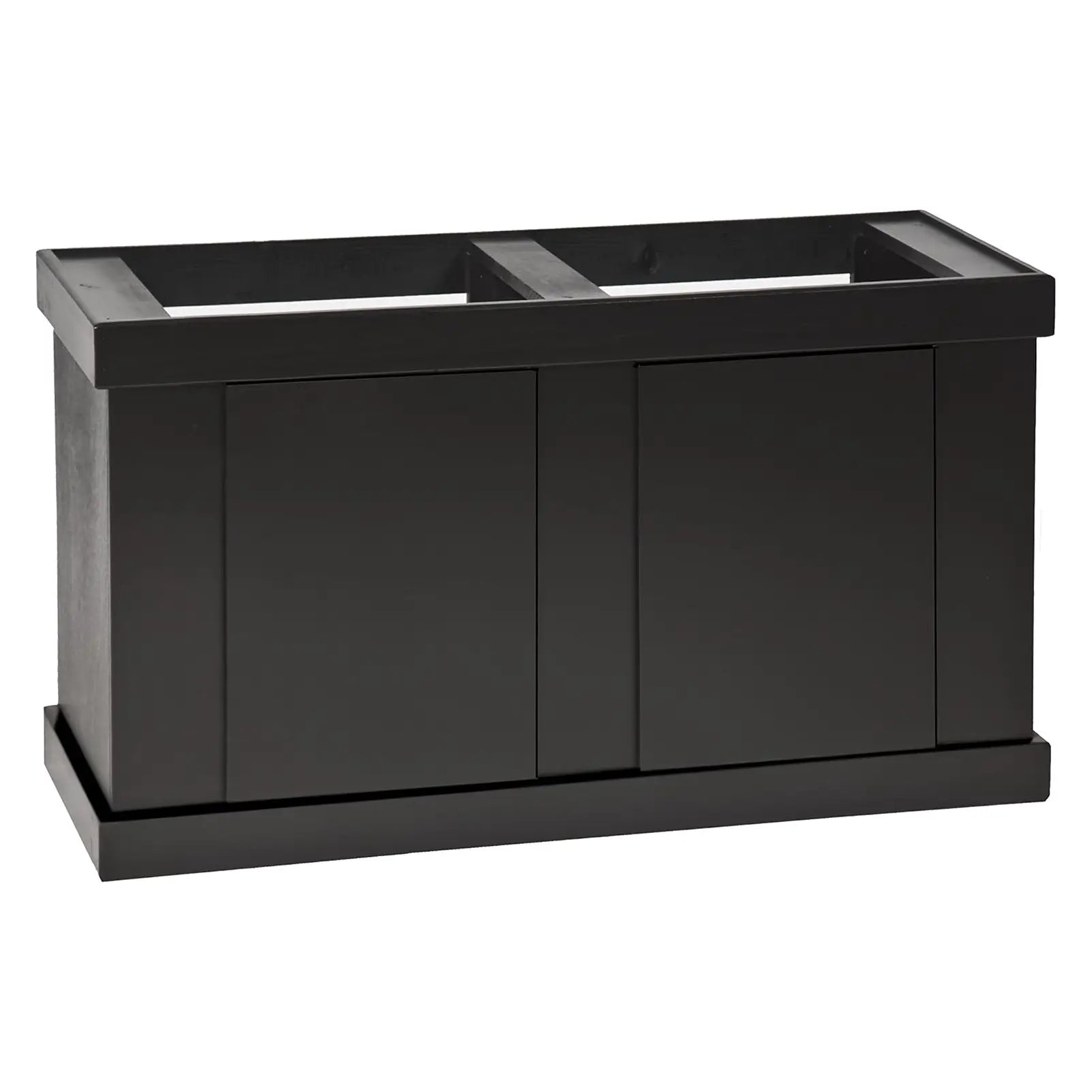 Seapora Marineland 55 Gallon Black Aquarium Stand 48x13x20 Inches - Perfect for Saltwater & Freshwater Fish Tanks, Home or Office Decor