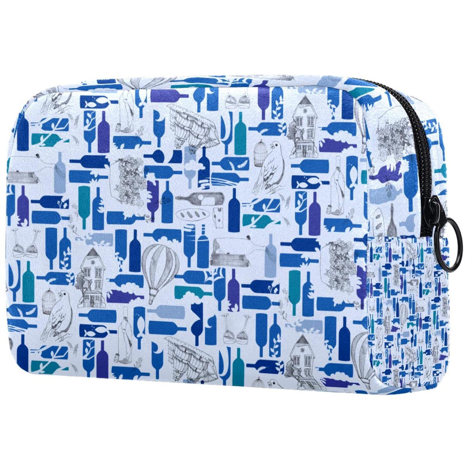 Waterproof Digital Printing Cosmetic Bag for Women - Cute Zippered Makeup Pouch & Travel Organizer | Perfect for Toiletries, Brushes, Lipsticks | Great for Travel, Gym, Daily Use & Gift Giving