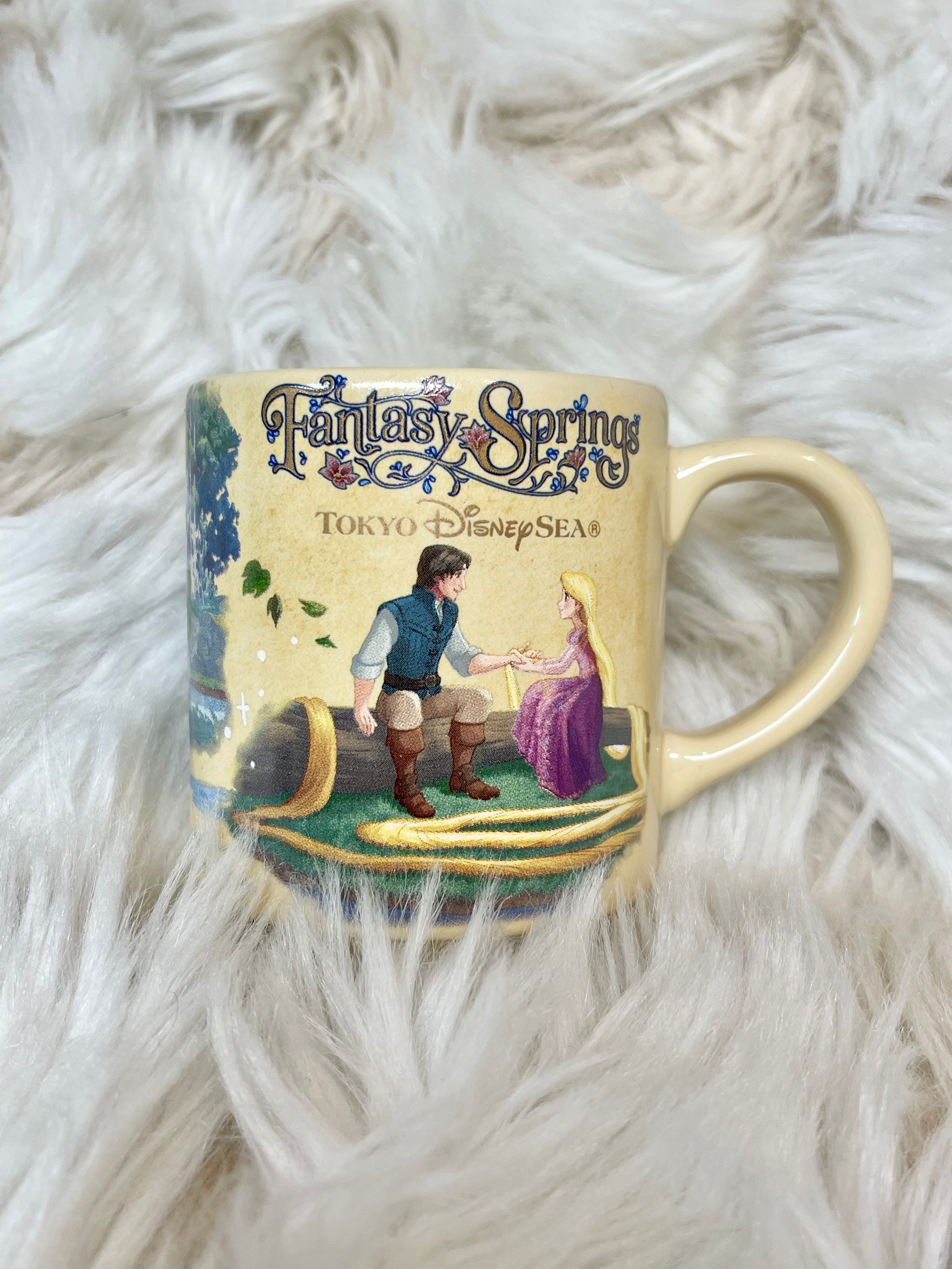 Tokyo DisneySea Fantasy Springs Ceramic Souvenir Mug - Cute Character Design, Perfect for Coffee, Tea & Collectibles | Great Gift for Disney Fans & Theme Park Lovers