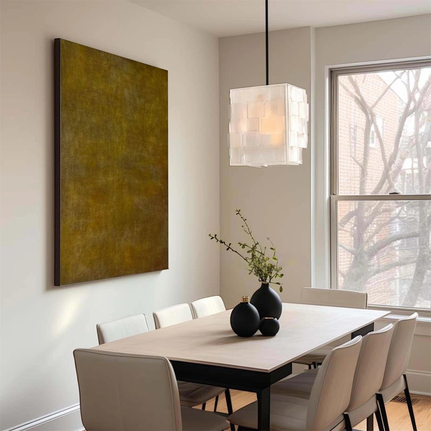Brown Abstract Wall Art Canvas Print #BB164 - Modern Home Decor for Living Room, Bedroom & Office