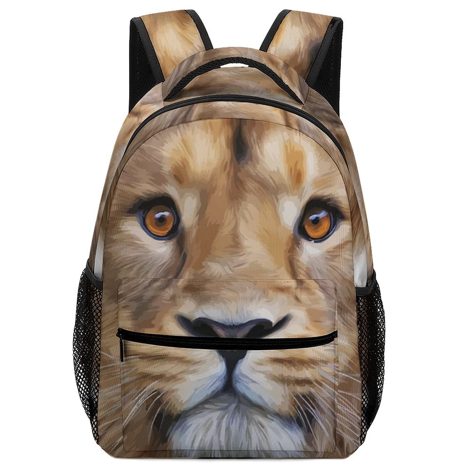 LafalPer Printed Teens Casual Daypack - Lightweight Durable School Backpack for Kids with Lion King Design | Perfect for Elementary Students, Daily Use & Travel