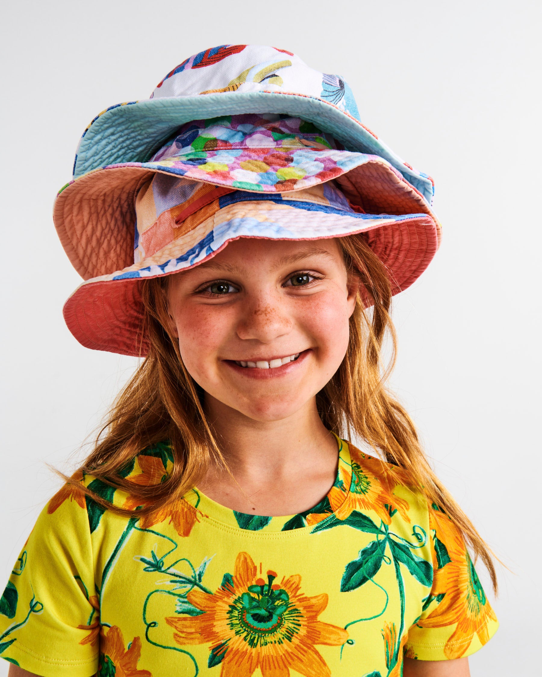 Stylish Fishy Business Beach Hat for Women & Men - UPF 50+ Sun Protection, Wide Brim, Adjustable Chin Strap - Perfect for Beach, Pool, Outdoor Activities & Summer Vacations