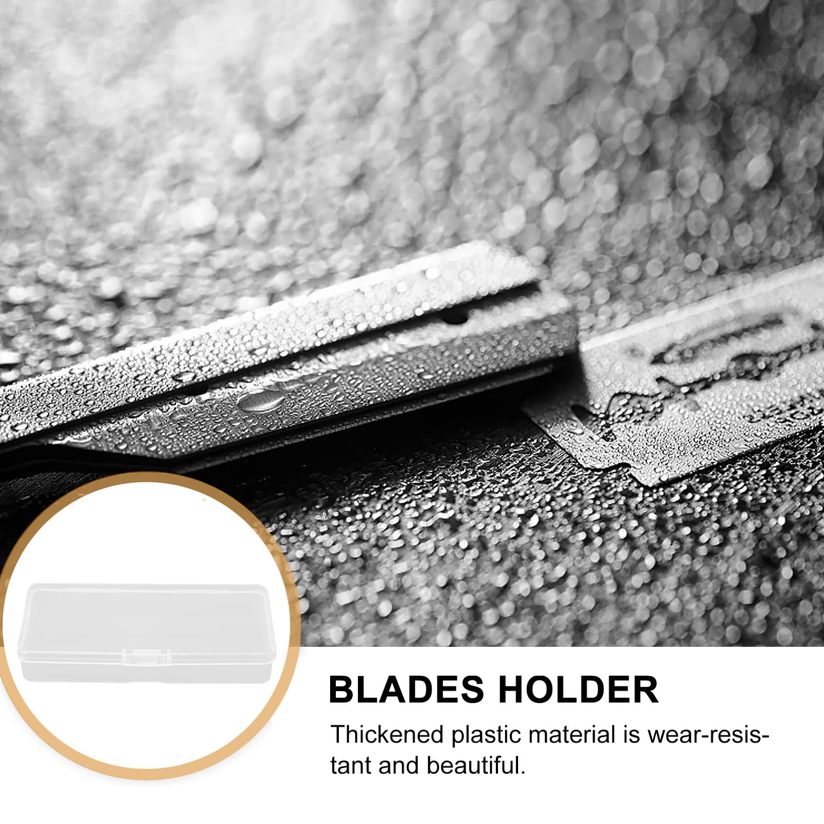 10-Pack Razor Blade Disposal Case - Safe & Secure Blade Holder Container for Used Razors - Perfect for Home, Salon, Barber Shop, and Travel Use