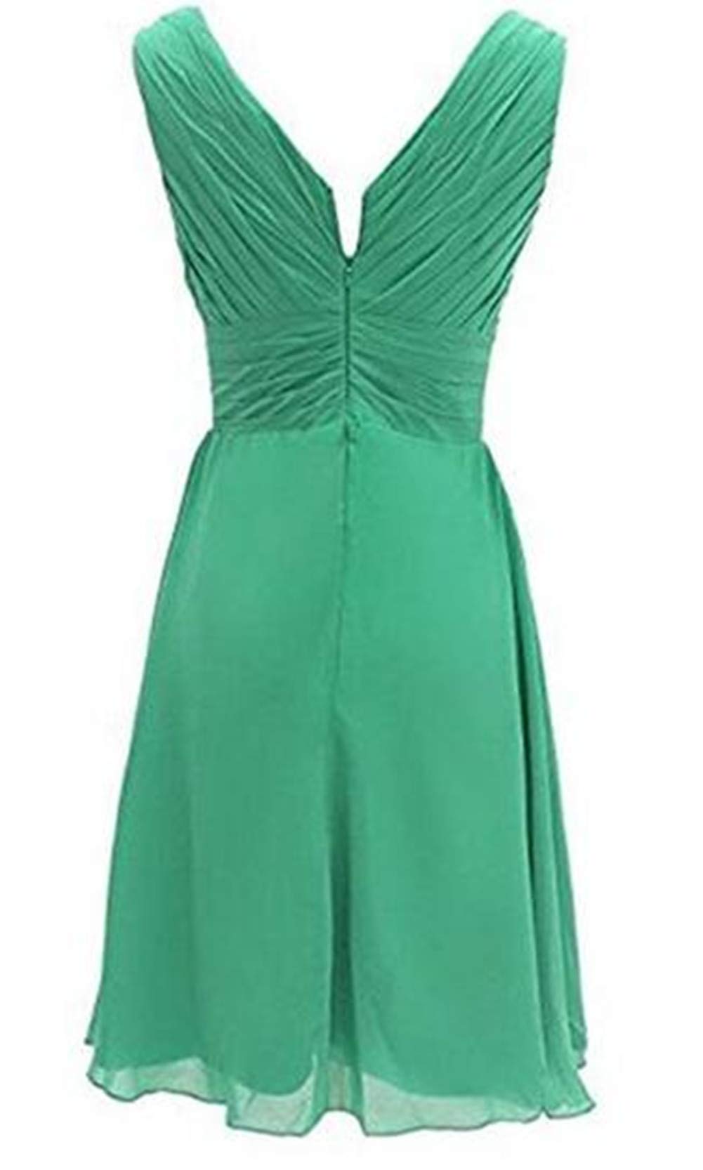Elegant Short Chiffon Bridesmaid Dress for Wedding Party & Evening Events - Perfect for Bridal Showers, Receptions, and Formal Occasions