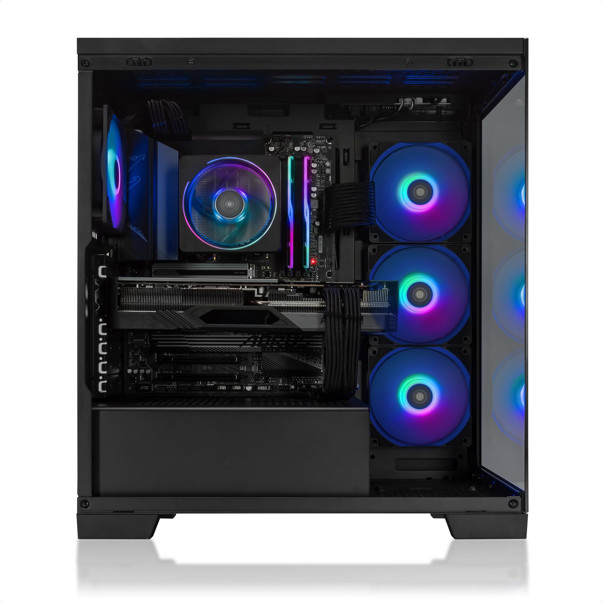 Megaport Gaming PC - AMD Ryzen 7 7700, Windows 11, GeForce RTX 5070 12GB, 32GB DDR5 RAM, 1TB M.2 SSD, WiFi - High Performance Gaming Desktop for Esports, Streaming & VR Gaming
