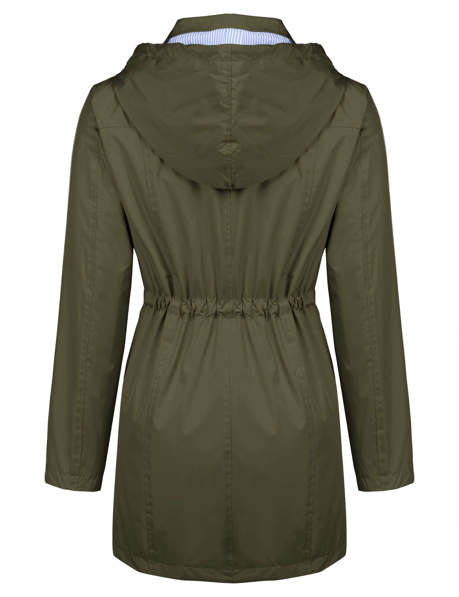 Women's Waterproof Raincoat Windbreaker Jacket - Lightweight Hooded Trench Coat for Outdoor Activities (Sizes S-XXL) | Perfect for Hiking, Commuting & Rainy Day Protection
