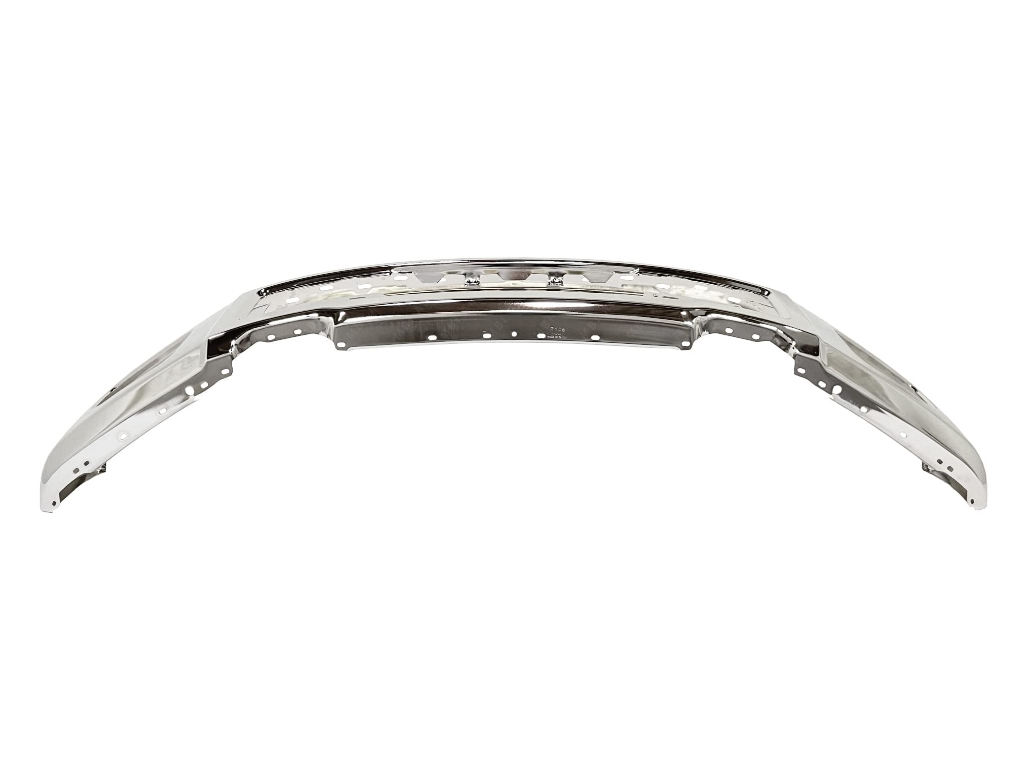 Chrome Front Bumper with Fog Light Holes for 2015-2017 Ford F150 Pickup Truck | FO1002422 | Perfect for Off-Roading & Daily Driving