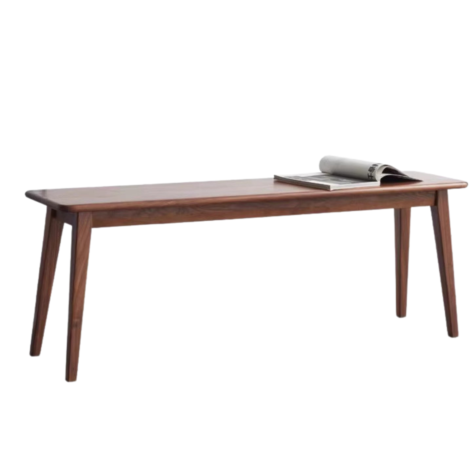 63x11.8x17.7 inch / 160x30x45 сm / Rich Dark Walnut Color / Bench