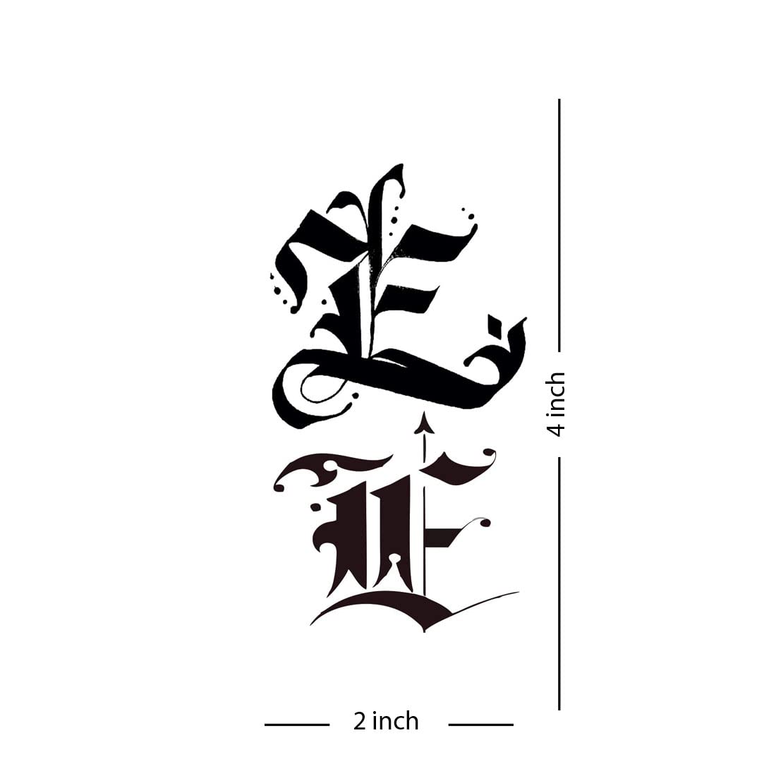 Waterproof Temporary Letter Tattoos for Boys & Girls - EZ Name Tattoo Stickers (Pack of 2) | Perfect for Parties, Sports Events & Everyday Fun