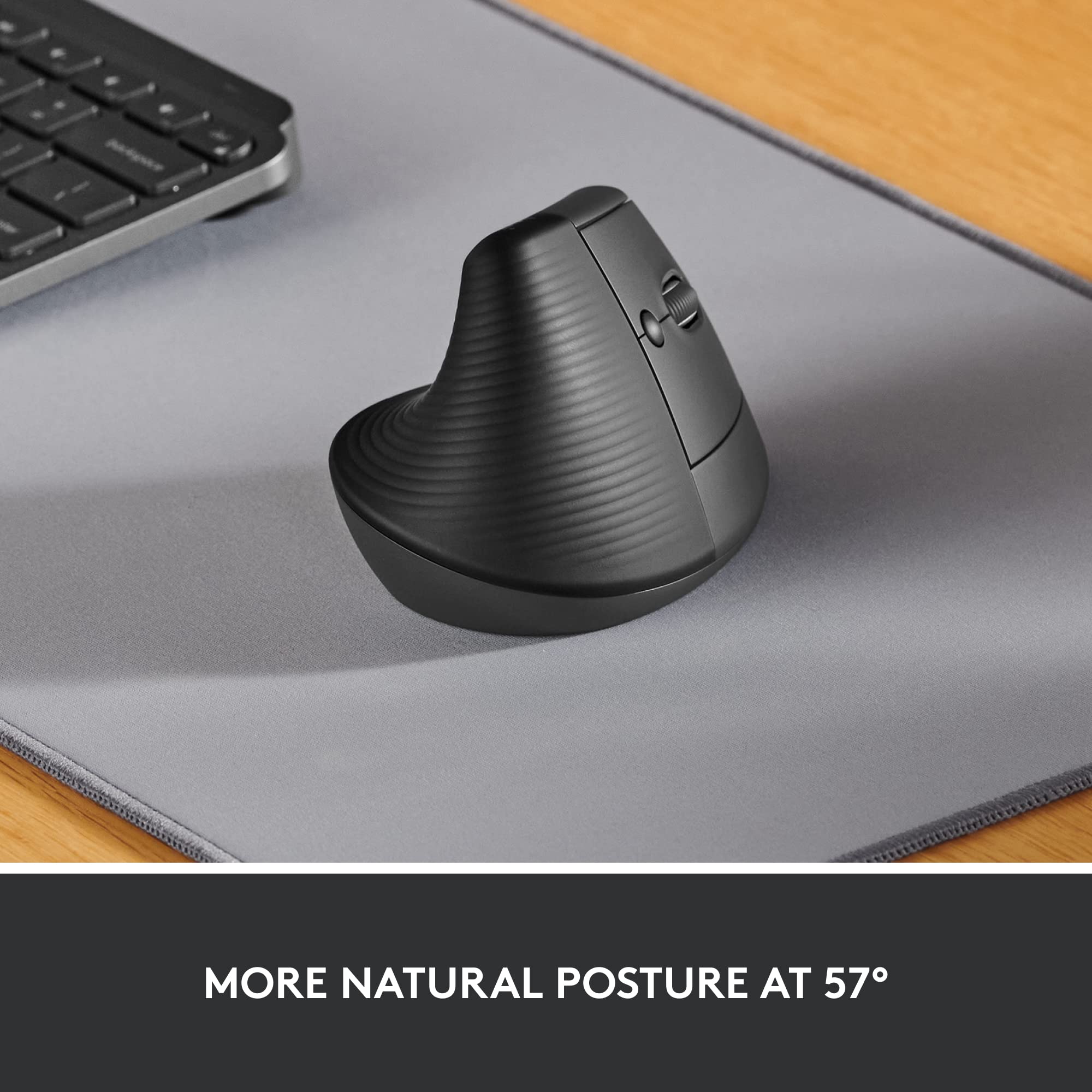 Logitech MX Keys Mini Wireless Keyboard & Lift Vertical Ergonomic Mouse Combo - Bluetooth/USB, Backlit Keys, Quiet Typing for Windows, Mac, iPad - Perfect for Office, Home & Travel Use - Graphite