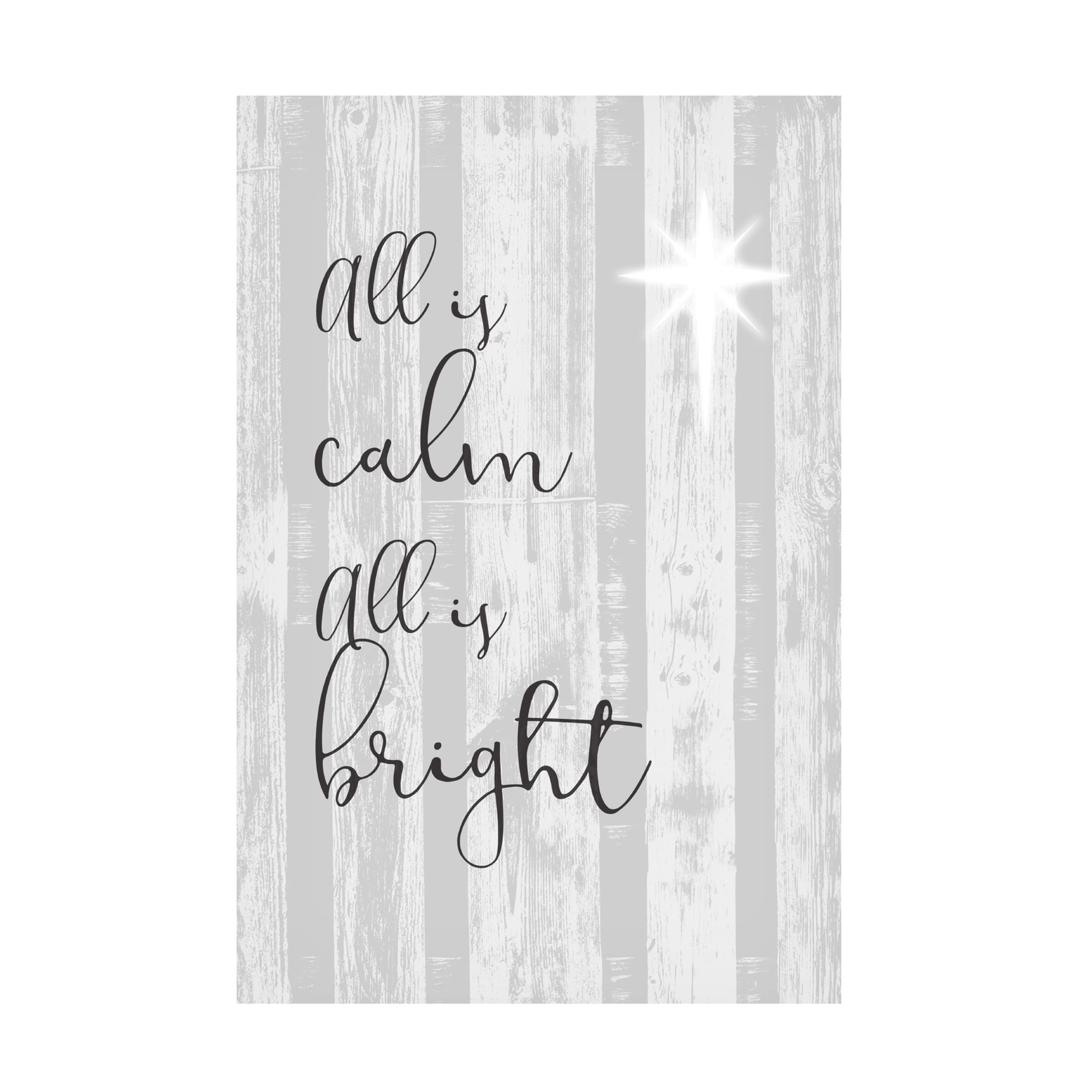 Blessed Christmas II Canvas Wall Art by Jennifer Goldberger - 16x24 Inch Holiday Decor for Living Room, Bedroom & Office - Religious Christmas Gift & Home Decoration