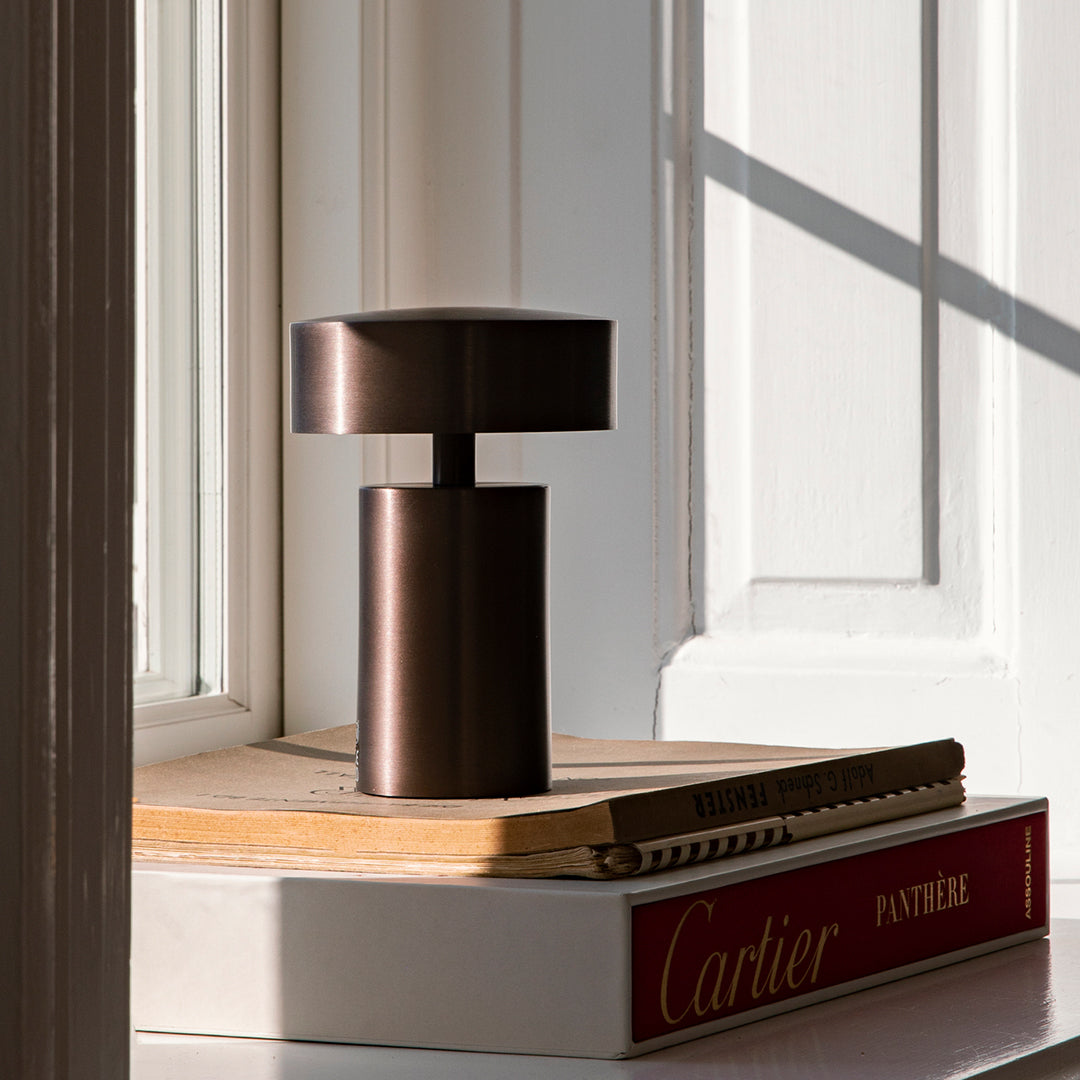 Modern LED Column Table Lamp - Adjustable Brightness, USB Charging Port, Touch Control for Bedroom, Living Room, Office & Study Desk Lighting