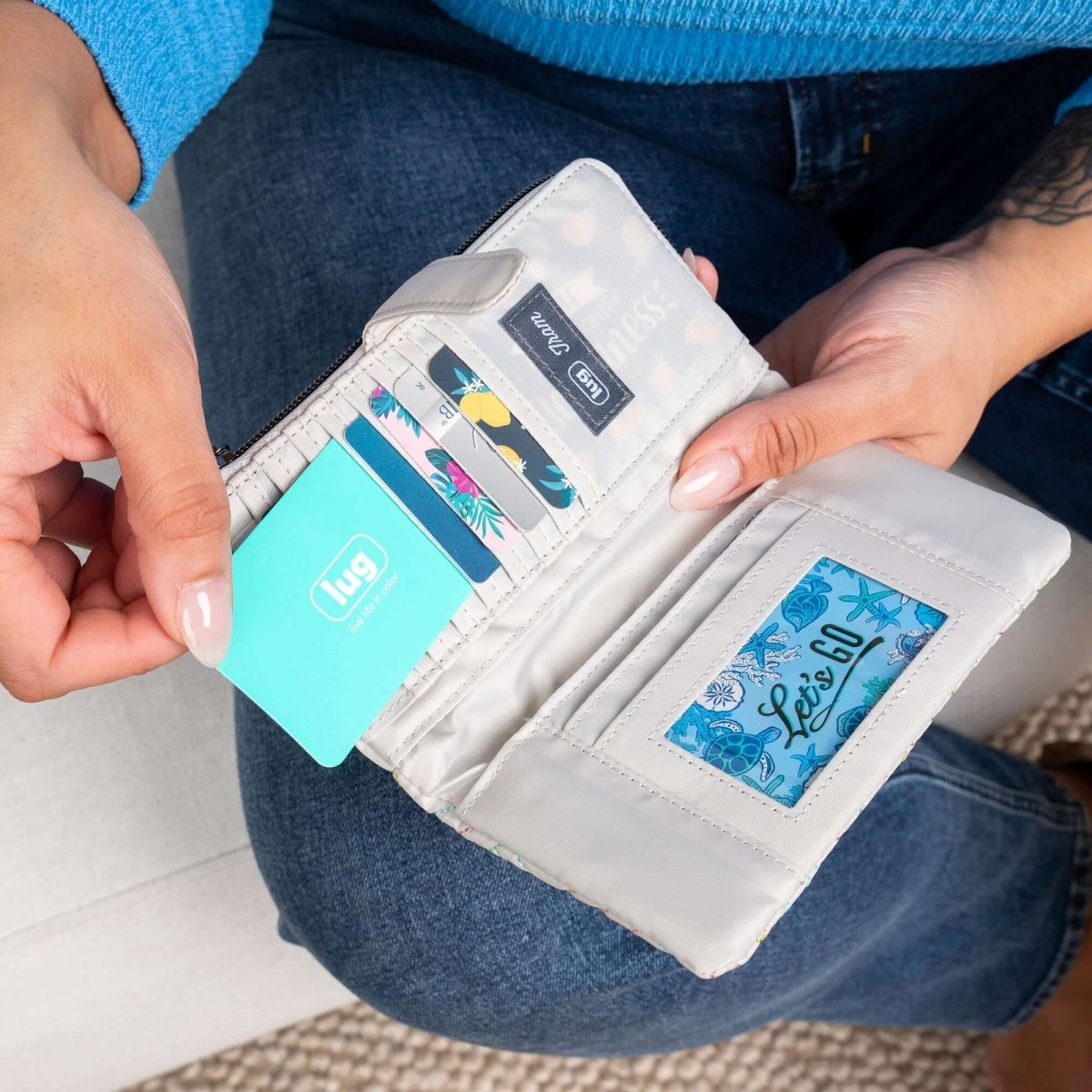 Lug Tram 2 Wallet - Slim RFID Blocking Bifold Wallet for Men & Women | Perfect for Travel, Business & Everyday Use