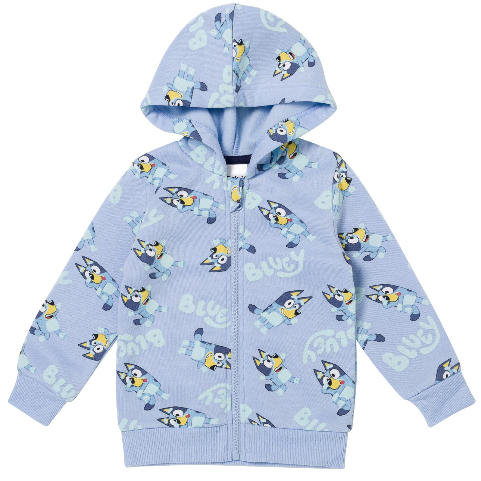 Bluey Fleece Zip Up Hoodie Set for Toddlers & Kids - Soft & Cozy Winter Outfit for Playdates & Family Adventures