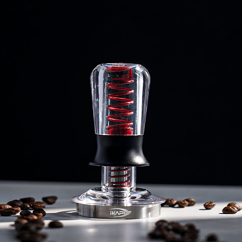 Premium Transparent Coffee Tamper - 58mm Calibrated Espresso Tamper for Barista & Home Use - Perfect for Espresso Machines, Coffee Shops & Home Brewing