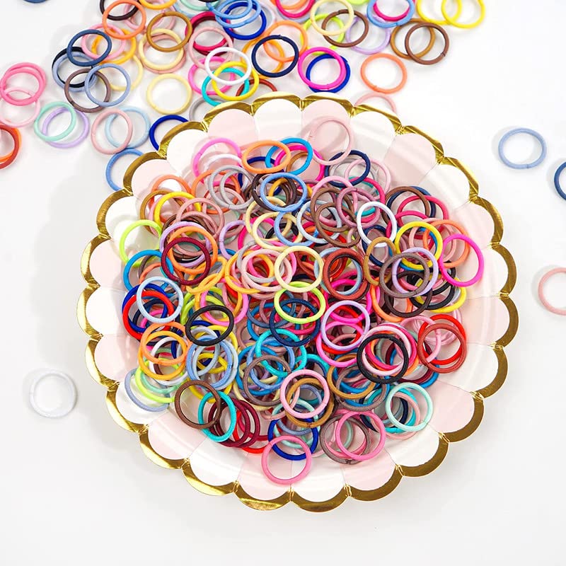 Shidara No-Crease Elastic Hair Ties for Baby & Toddler Girls - 100pcs Small Ponytail Holders, Soft Hair Elastics for Kids | Multi-Color Pack | Perfect for School, Play & Special Occasions