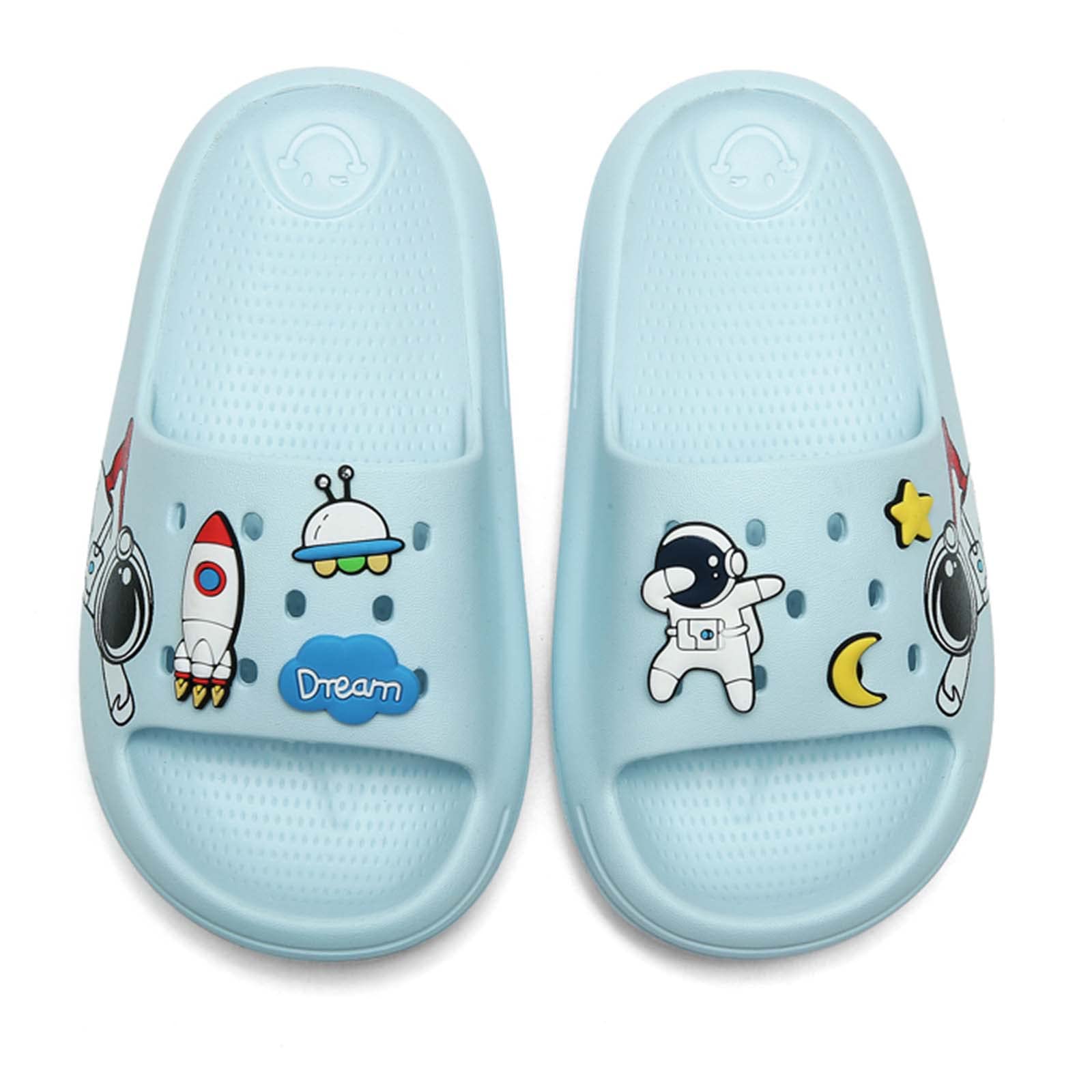 **Eliogn Anti-Slip Slide Sandals for Boys & Girls - Ultra Lightweight Pillow Slippers for Home, Shower, Beach & Summer - Water Shoes for Kids (Little Kid/Big Kid) - Perfect for Indoor, Outdoor & Pool Play**