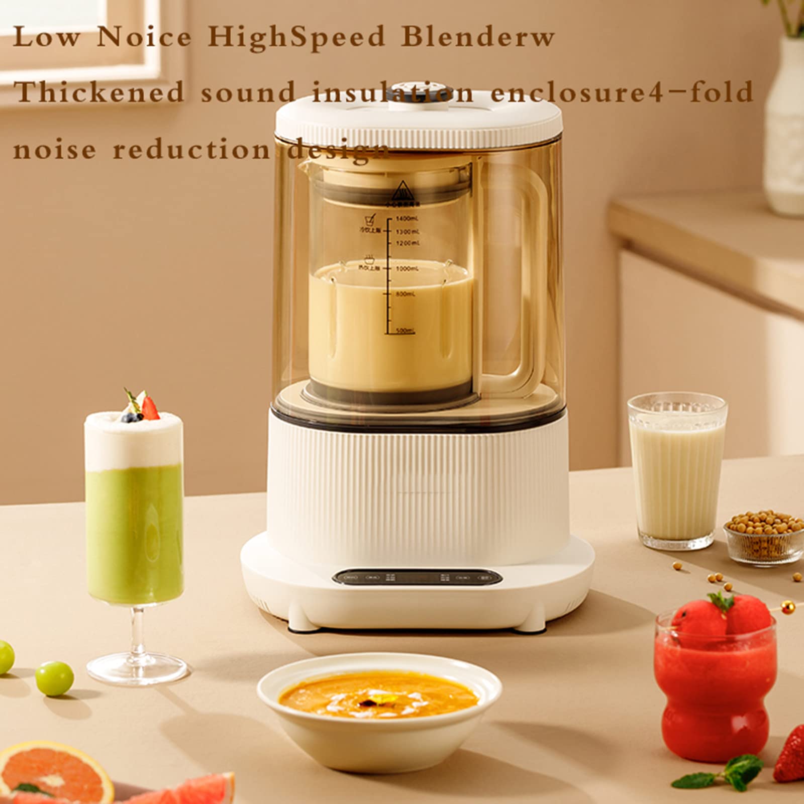 **Multifunctional Soy Milk Maker - Electric Heating Food Processor for Homemade Soy Milk, Soup & Baby Food | Perfect for Healthy Breakfast & Family Cooking**