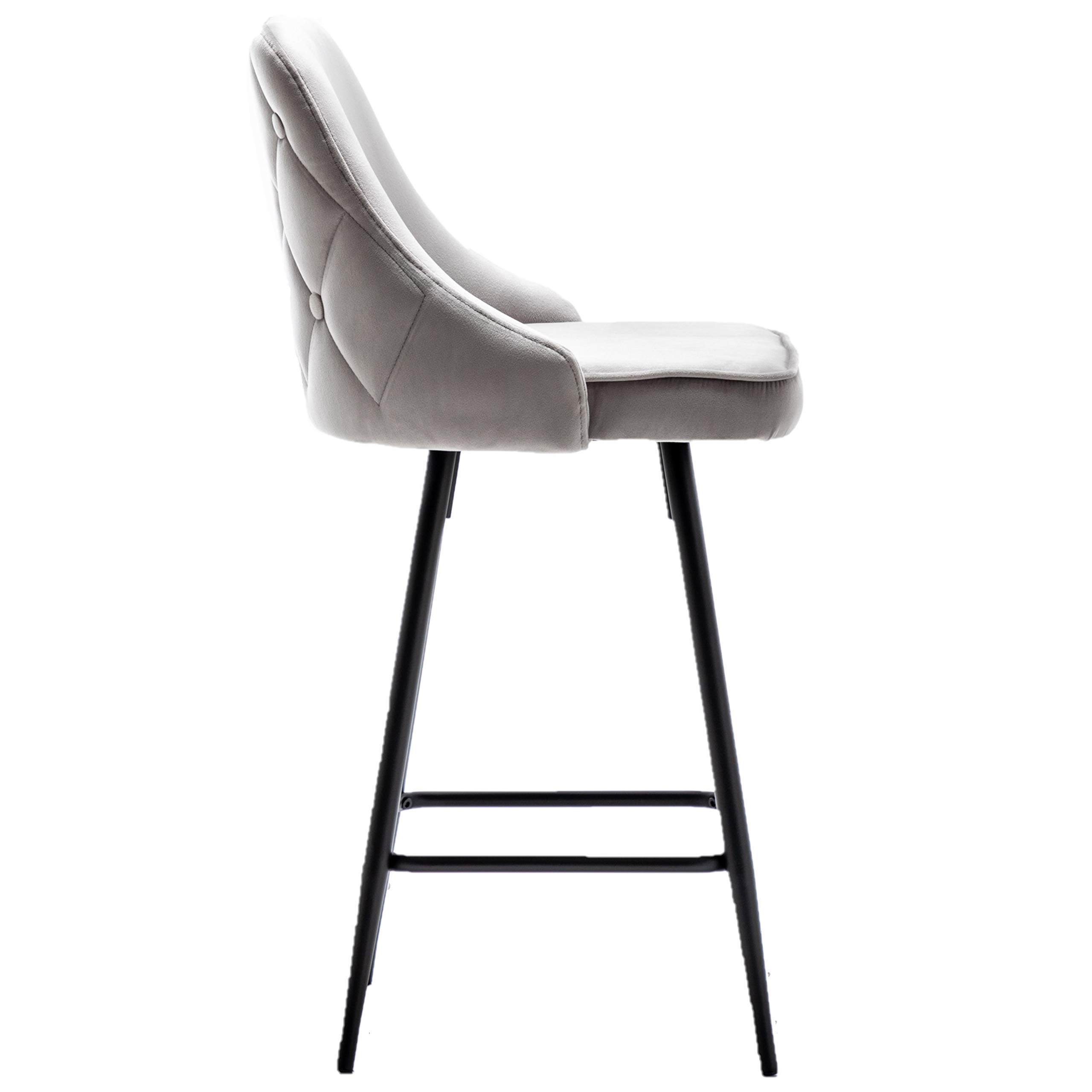 BTEXPERT Set of 4 Premium Upholstered Dining Bar Stools - 25