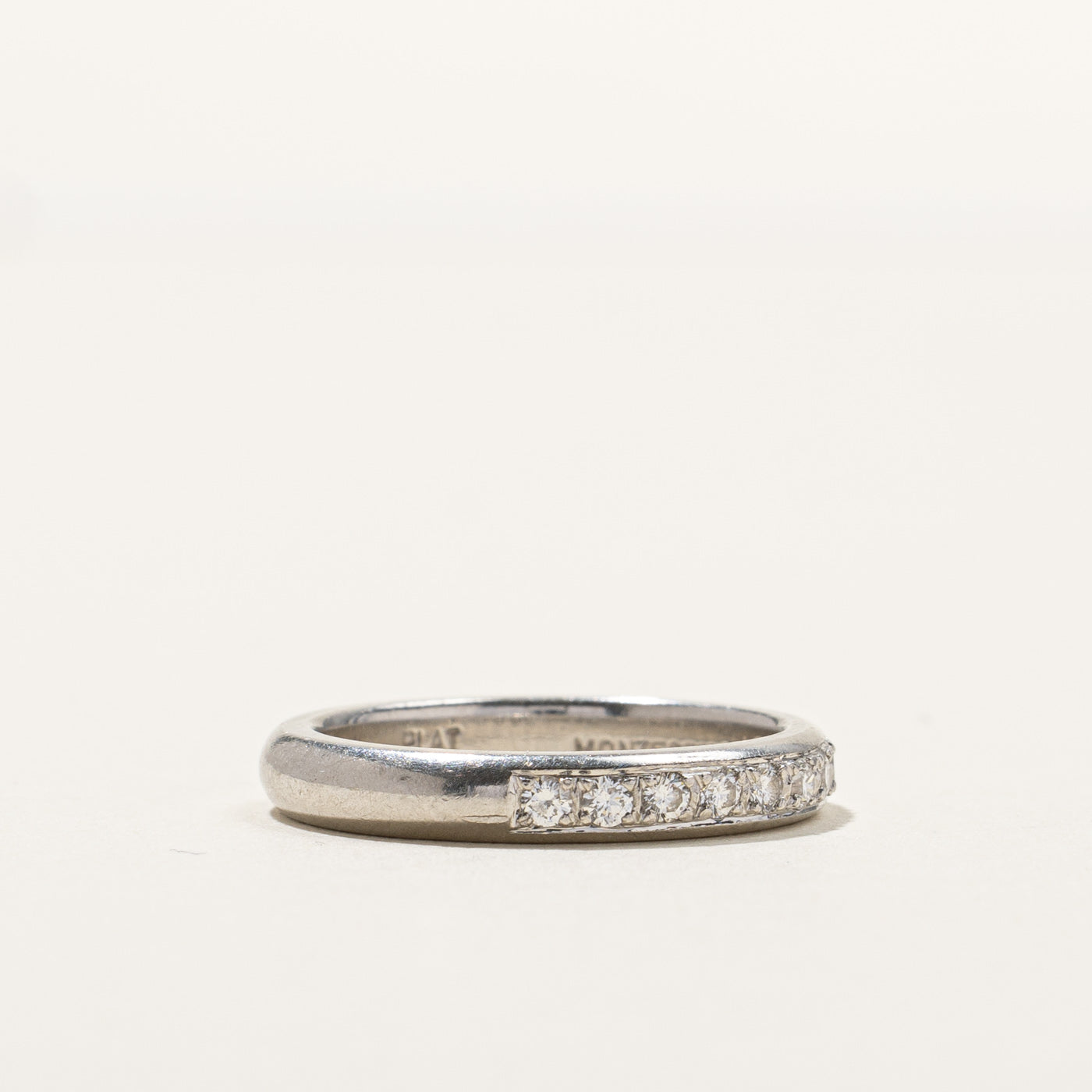 0.30ctw Diamond Semi Eternity Band Ring - Size 5 | Dainty Stackable Wedding Band, Anniversary Gift for Her | Perfect for Bridal Jewelry, Valentine's Day & Special Occasions
