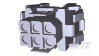 207152-1 MetriMate 6 Position Square Grid Plug - 25 Pack | Electrical Connectors for Home & Industrial Wiring