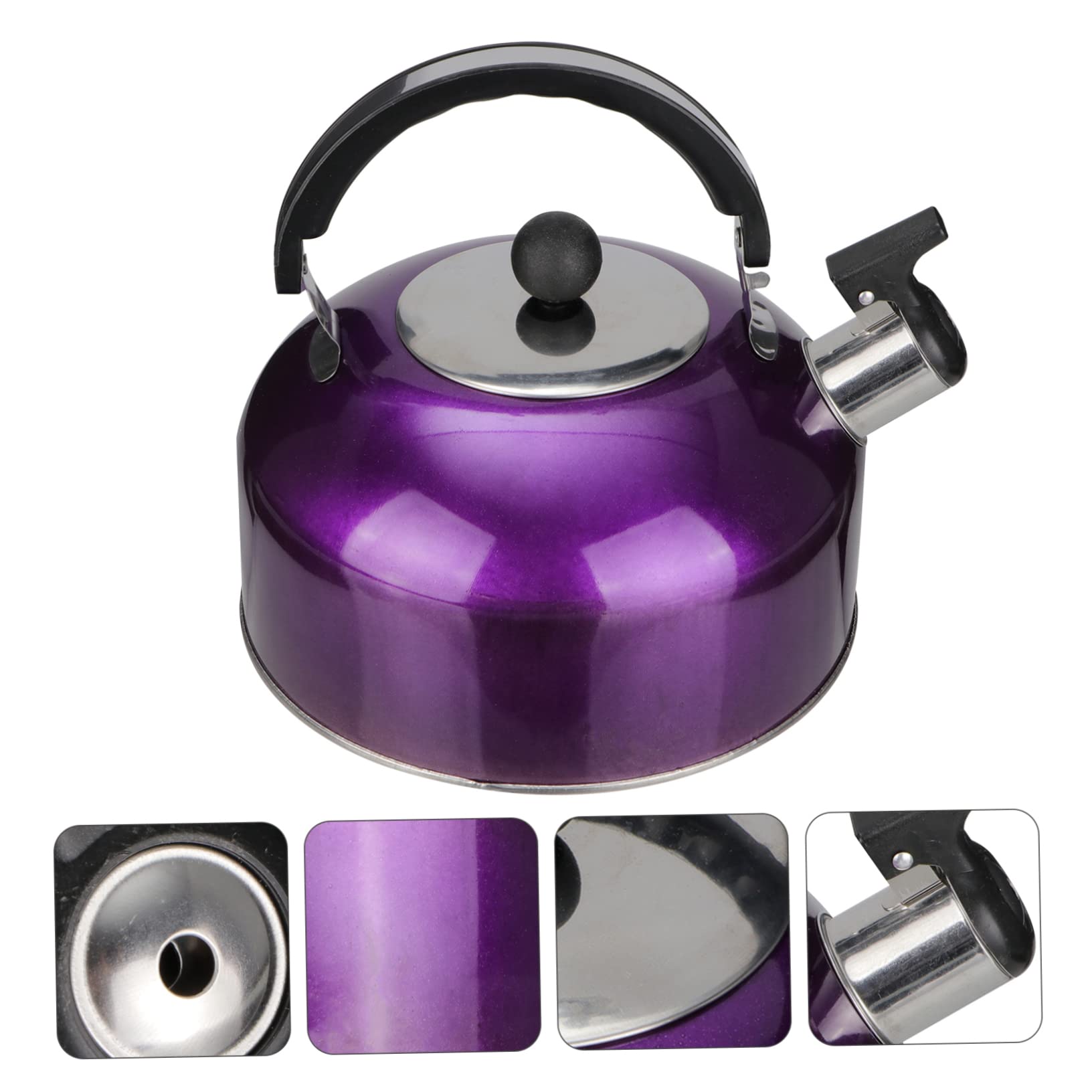 Premium Stainless Steel Whistling Tea Kettle - 3L Stovetop Water Kettle with Ergonomic Handle for Home, Kitchen & Office - Perfect for Boiling Water, Making Tea, Coffee & Hot Beverages - Durable & Stylish Tea Pot for Gas & Electric Stoves