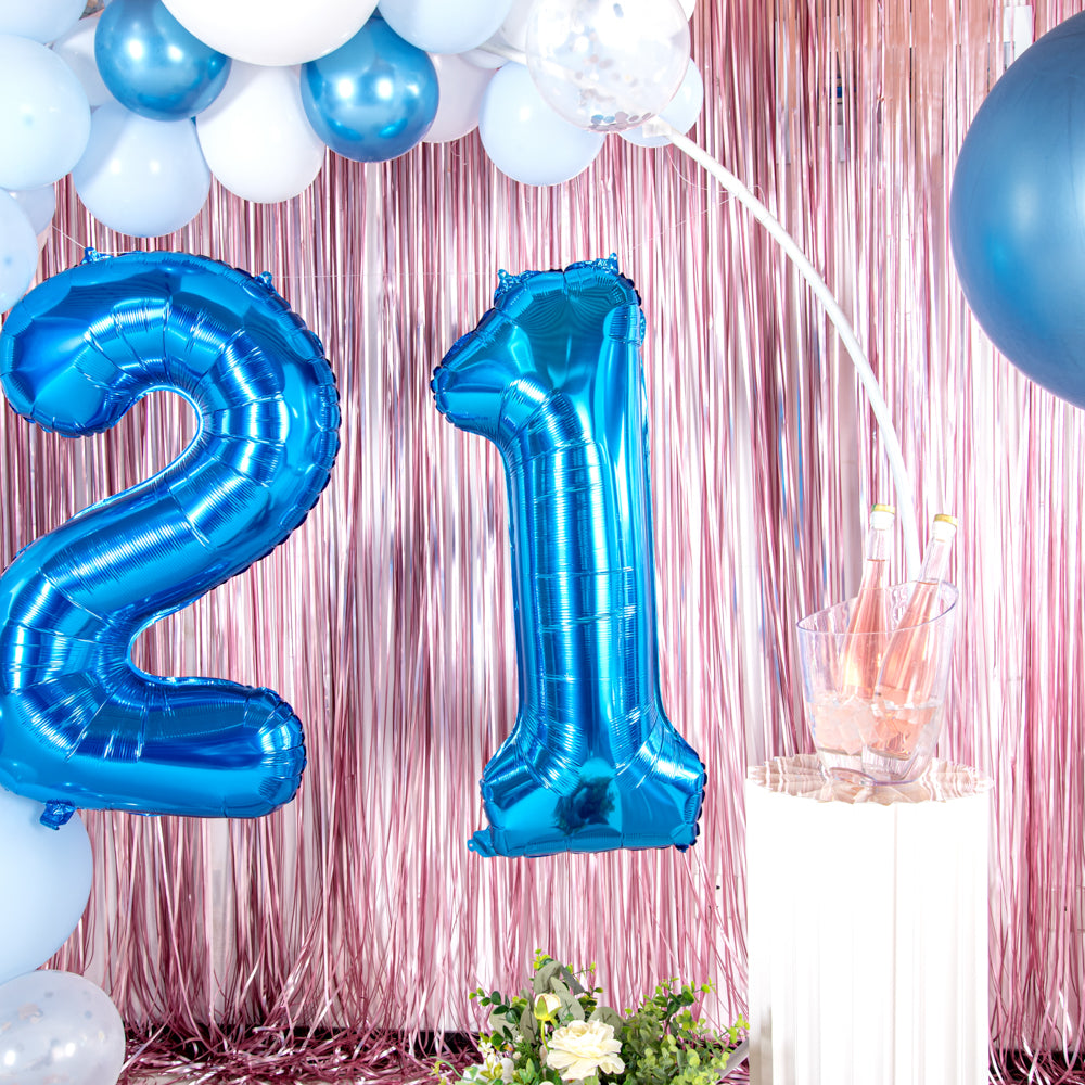 Balloonify Blue Mylar Number 1 Balloon - 40 Inch Large Foil Balloon for Birthday Party Decorations (1 Count Box) - Perfect for Birthday Parties, Baby Showers & Anniversary Celebrations