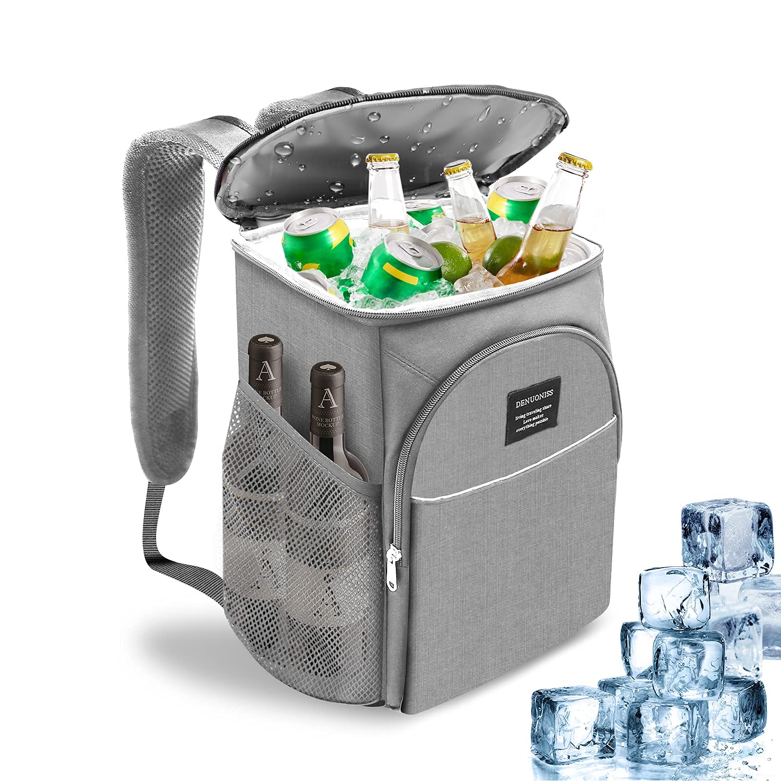**18L Leakproof Insulated Cooler Backpack – Large Capacity Lunch Backpack for Men & Women – Perfect for Picnics, Camping, Beach Trips & Outdoor Adventures**