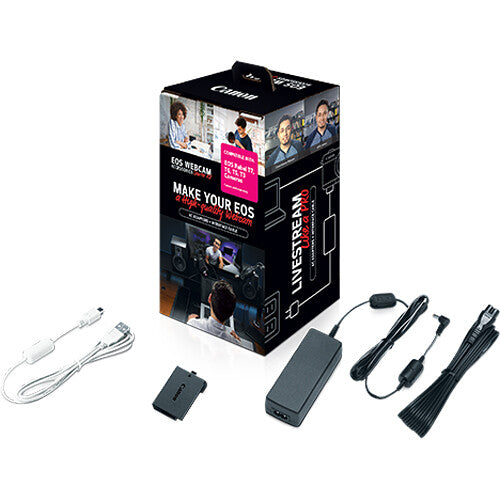 Canon EOS Webcam Accessories Starter Kit for EOS Rebel T3 T5 T6 T7 DSLR Cameras - Live Streaming YouTube Twitch Video Conferencing Setup