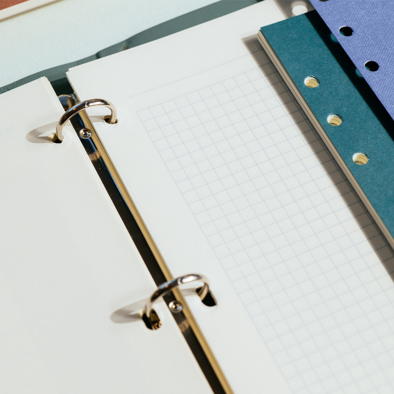 A5 Notebook Page Binder Insert - Refillable Loose Leaf Paper Organizer for Journals, Planners & DIY Scrapbooking - Perfect for Office, School & Creative Projects