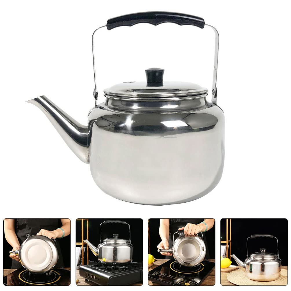 Premium Stainless Steel Tea Kettle - 3L Classic Stovetop Water Kettle with Universal Base for Gas & Electric Stoves - Perfect for Home, Camping & Outdoor Use