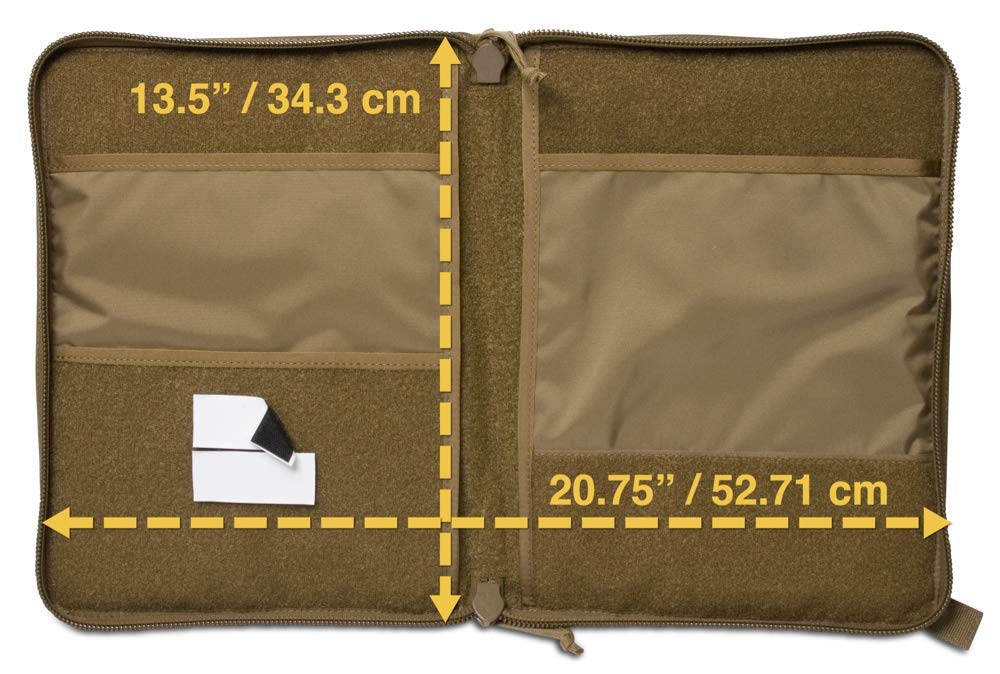 Tactical Notebook Cover - Military Grade Zippered Organizer for 8.5